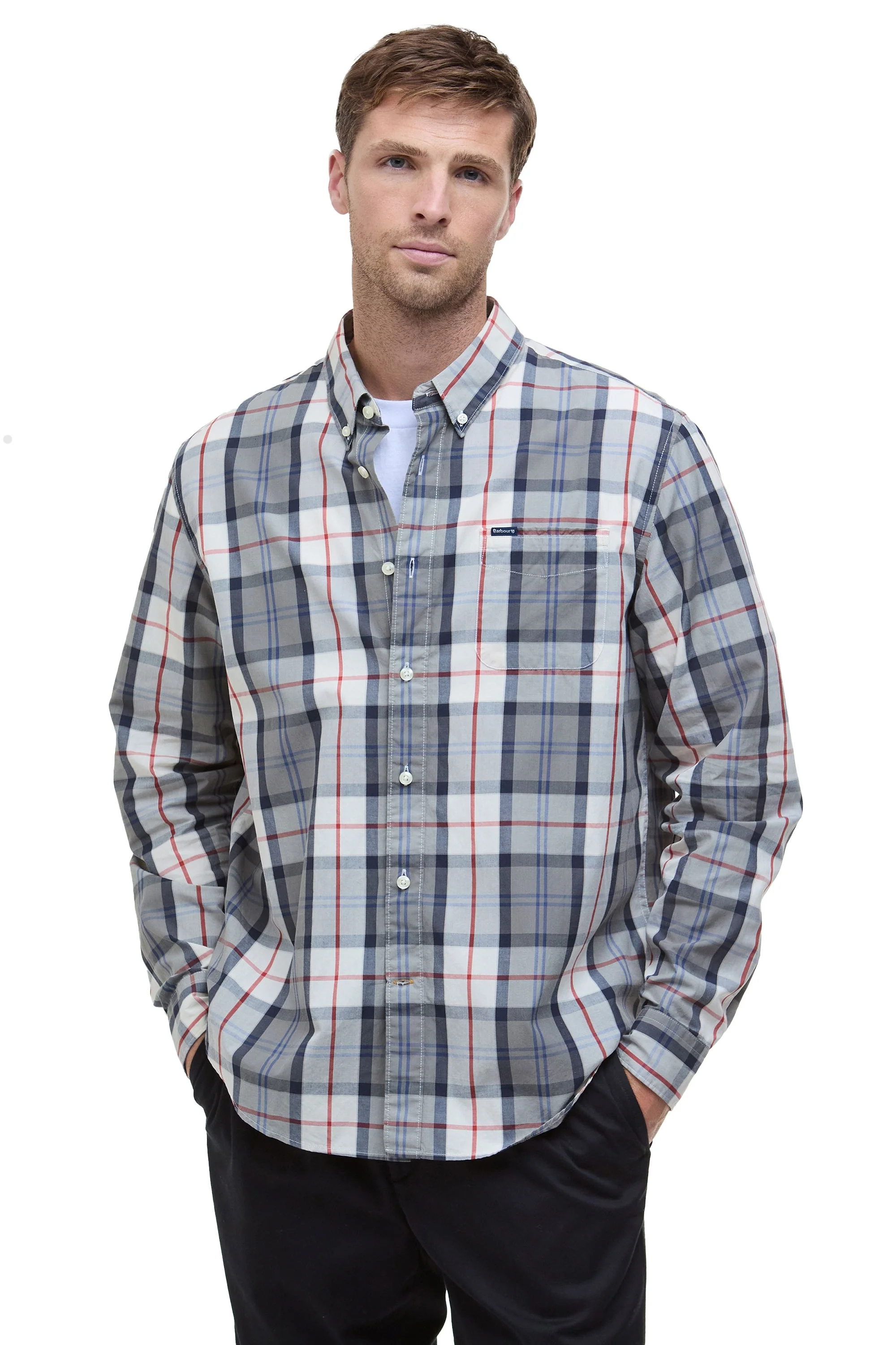 Barbour Laggon Shirt Bleached Pine - Image 2