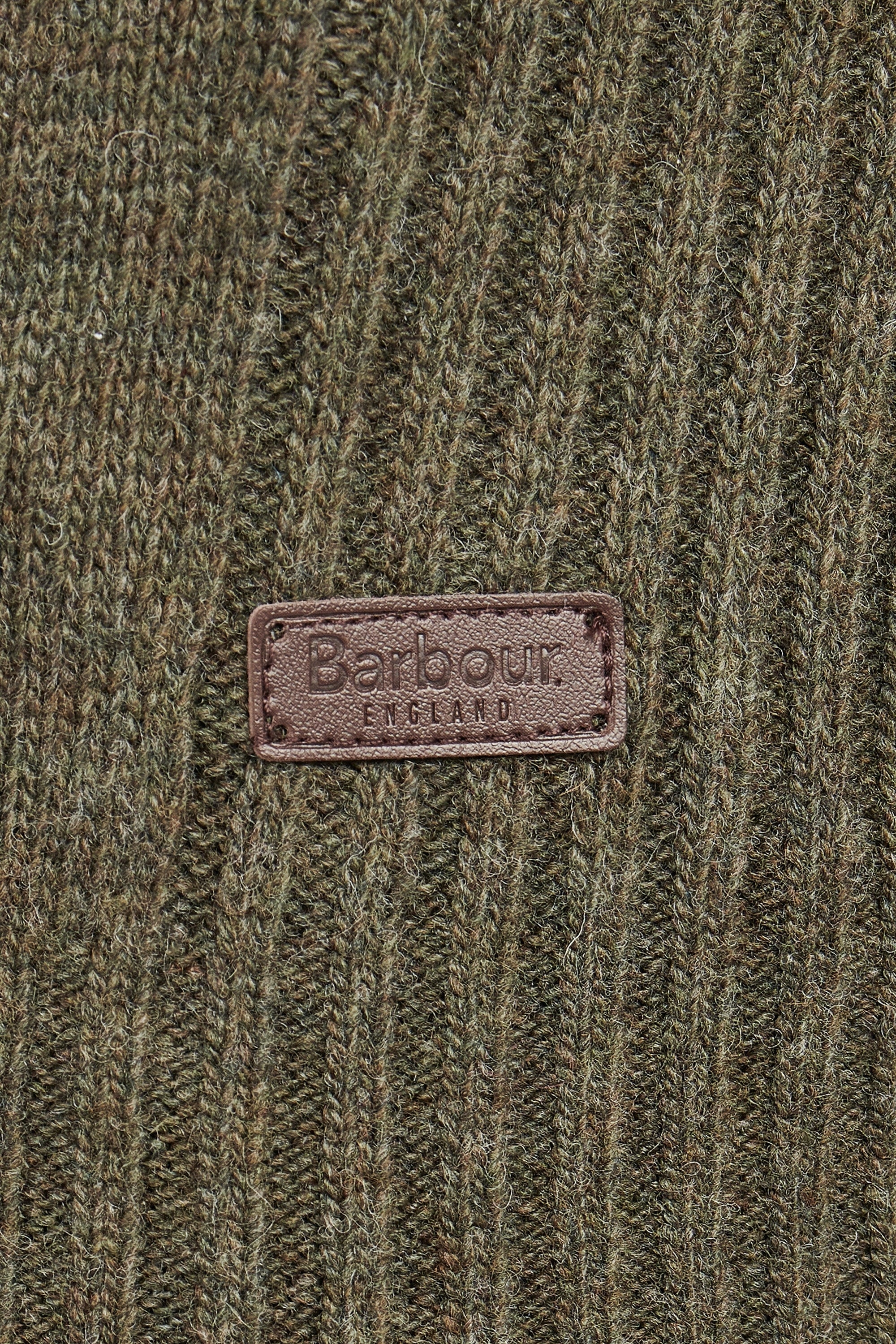 Barbour Nelson Essential Half Zip Knitwear Seaweed - Image 4