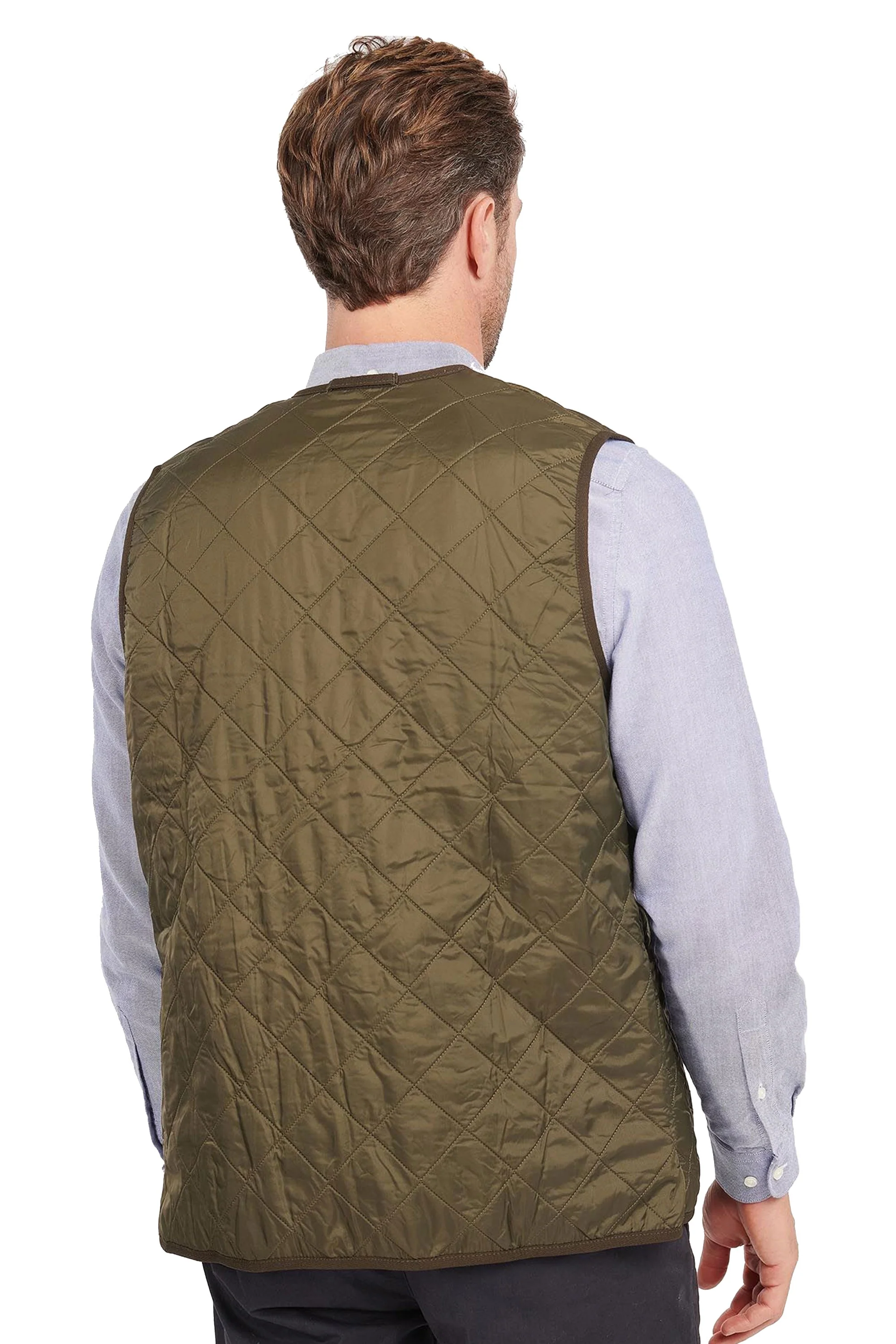 Barbour Polarquilt Waistcoat In Liner Olive - Image 3