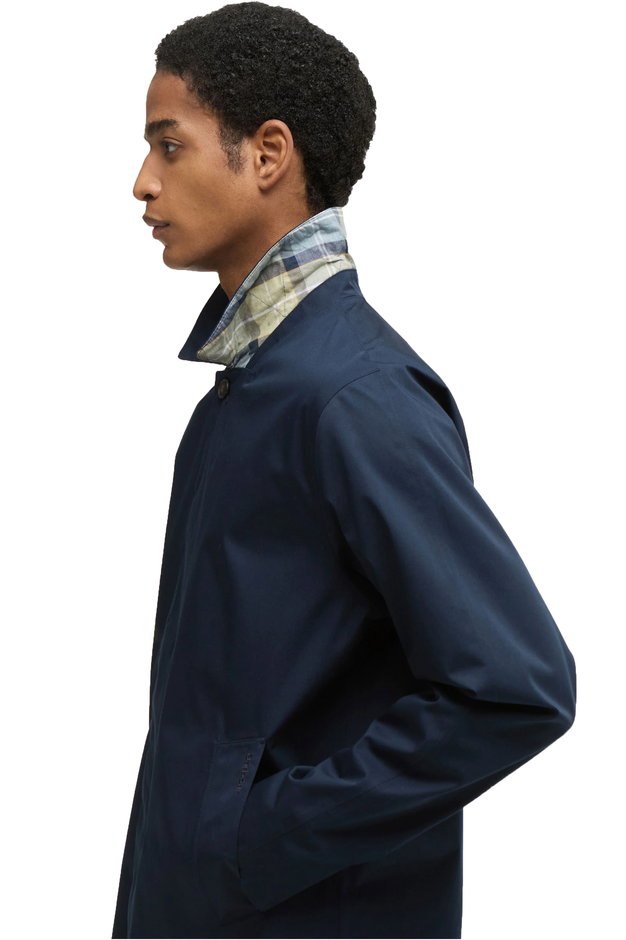 Barbour Rokig Waterproof Jacket Navy - Image 4