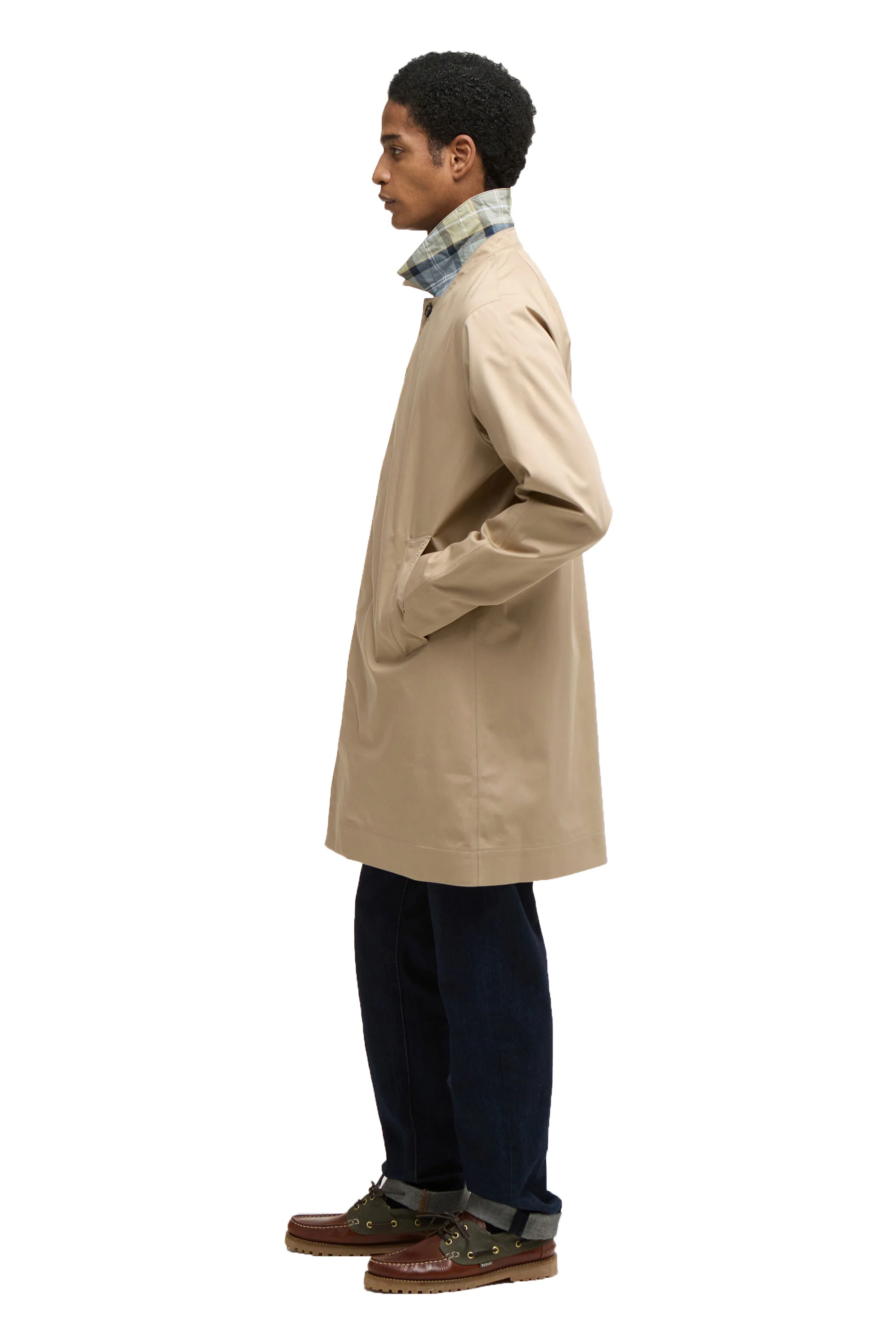 Barbour Rokig Waterproof Jacket Washed Stone - Image 4