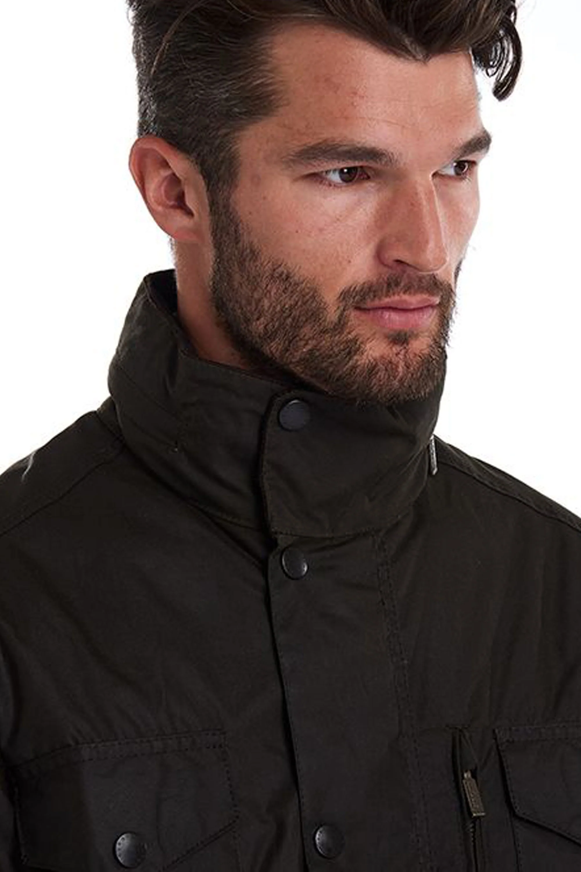 Barbour Sapper Wax Jacket Olive - Image 4