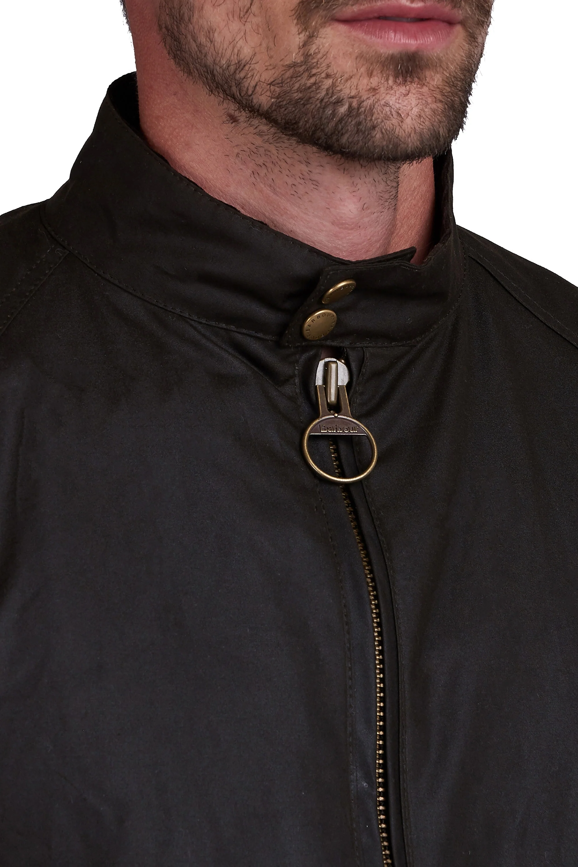 Barbour Steve McQueen Merchant Wax Jacket Olive - Image 4