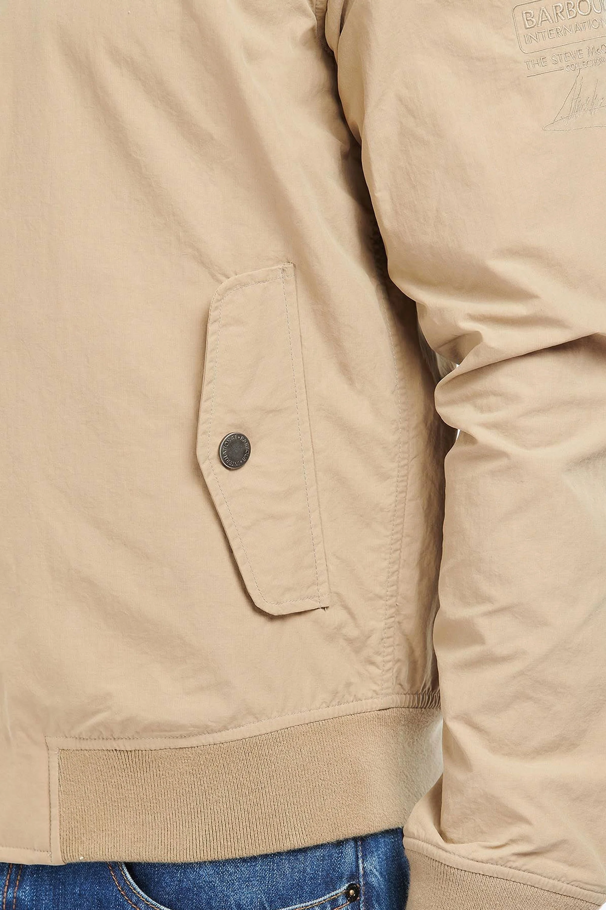 Barbour Steve McQueen Rectifier Harrington Jacket Military Brown - Image 4