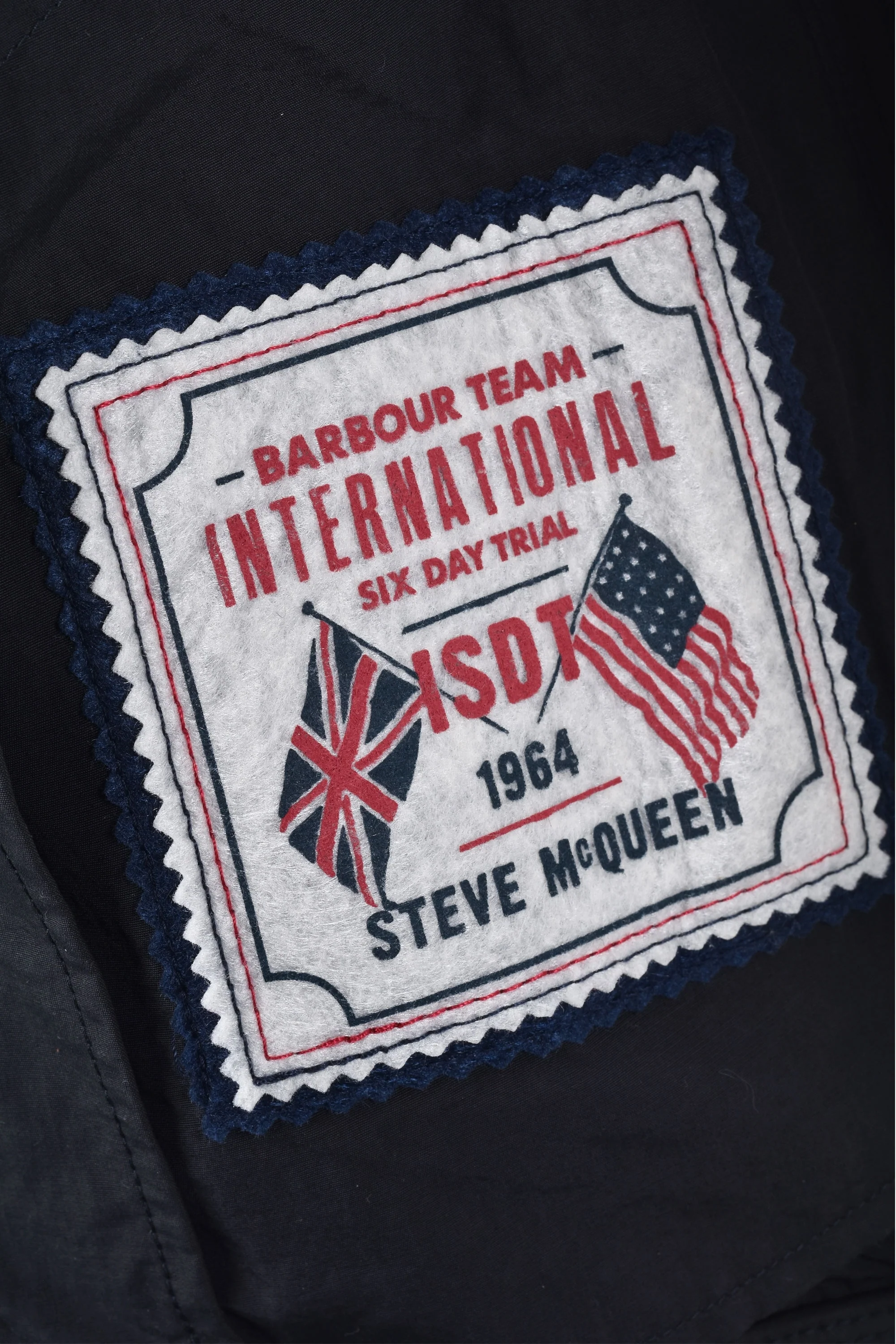 Barbour Steve McQueen Rectifier Harrington Jacket Navy - Image 6