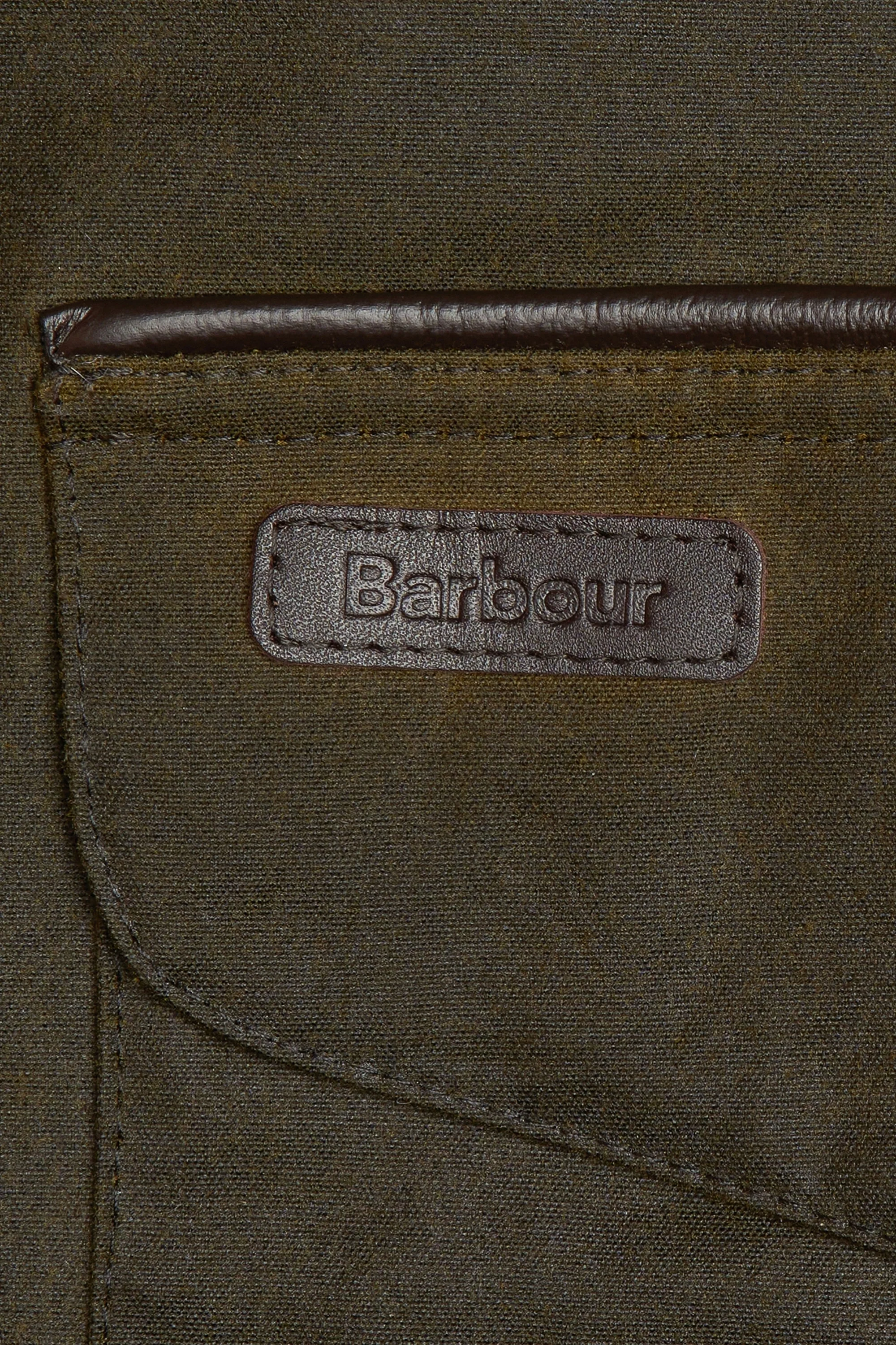 Barbour Stratford Wax Jacket Olive - Image 4