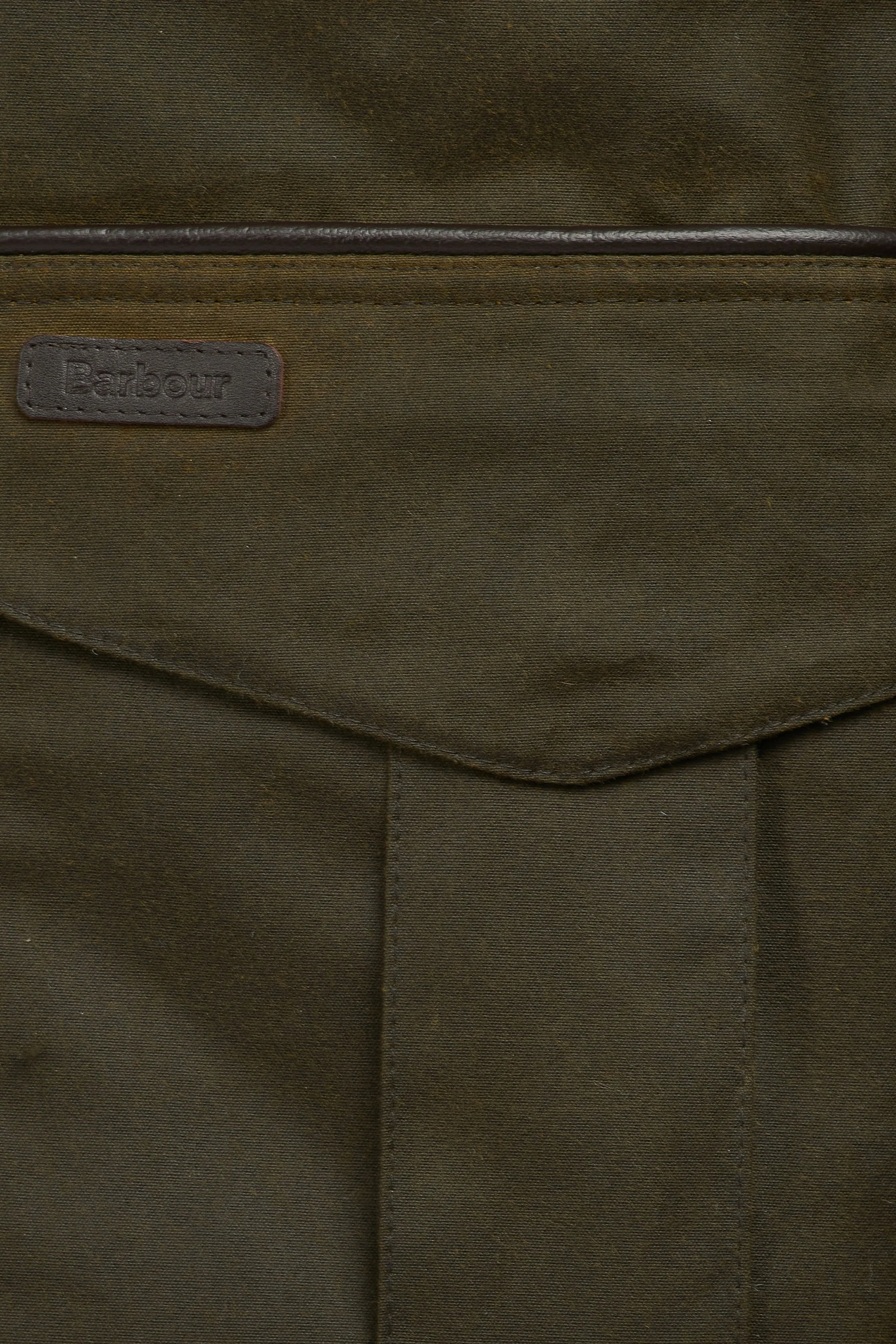 Barbour Stratford Wax Jacket Olive - Image 5