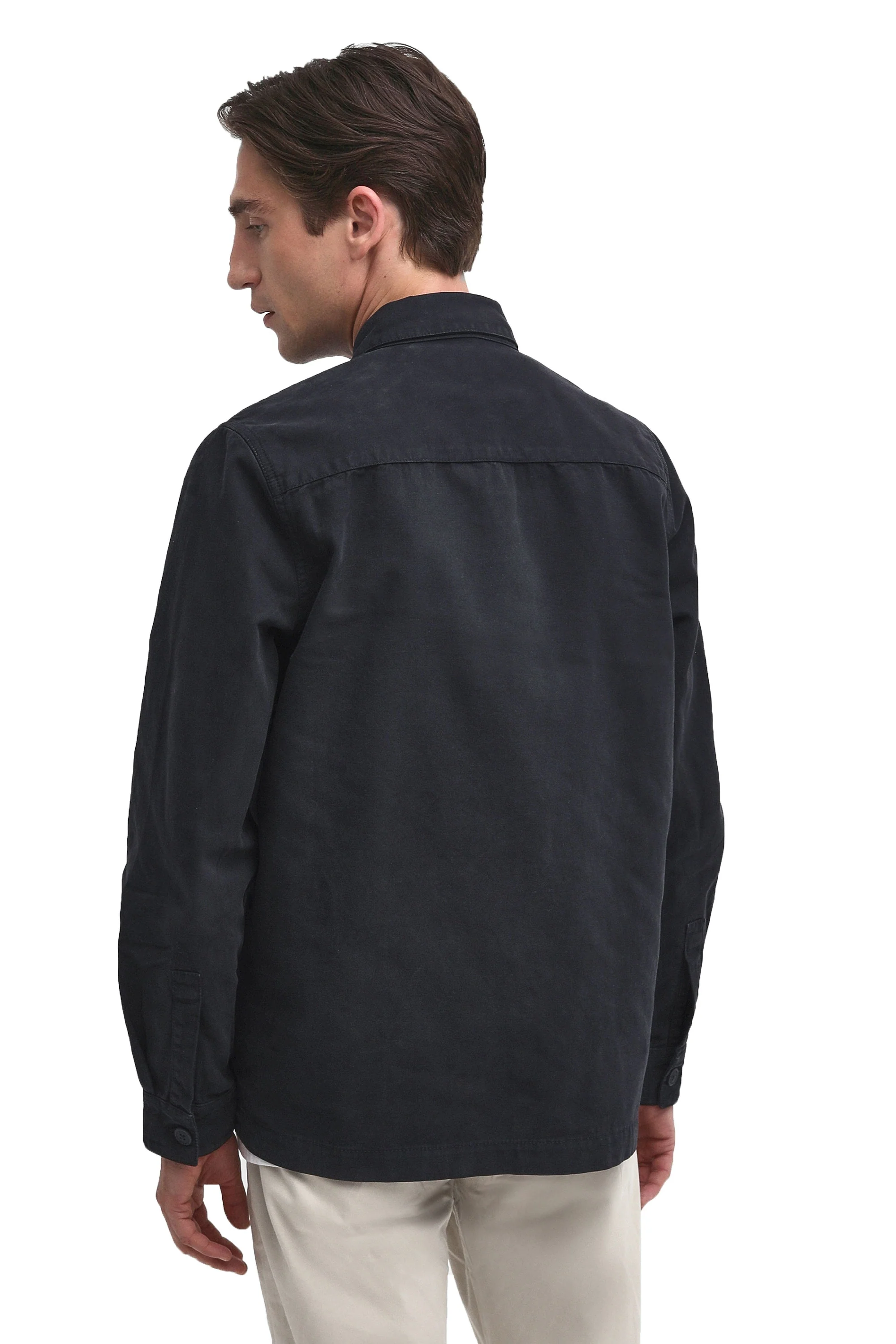 Barbour Washed Overshirt Navy - Image 2