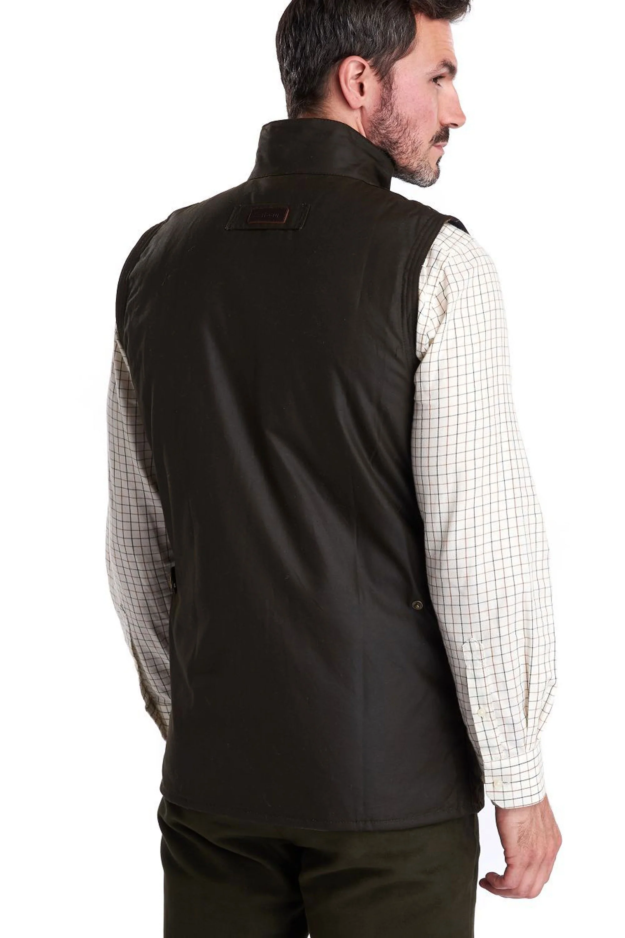 Barbour Westmorland Wax Gilet Olive - Image 3