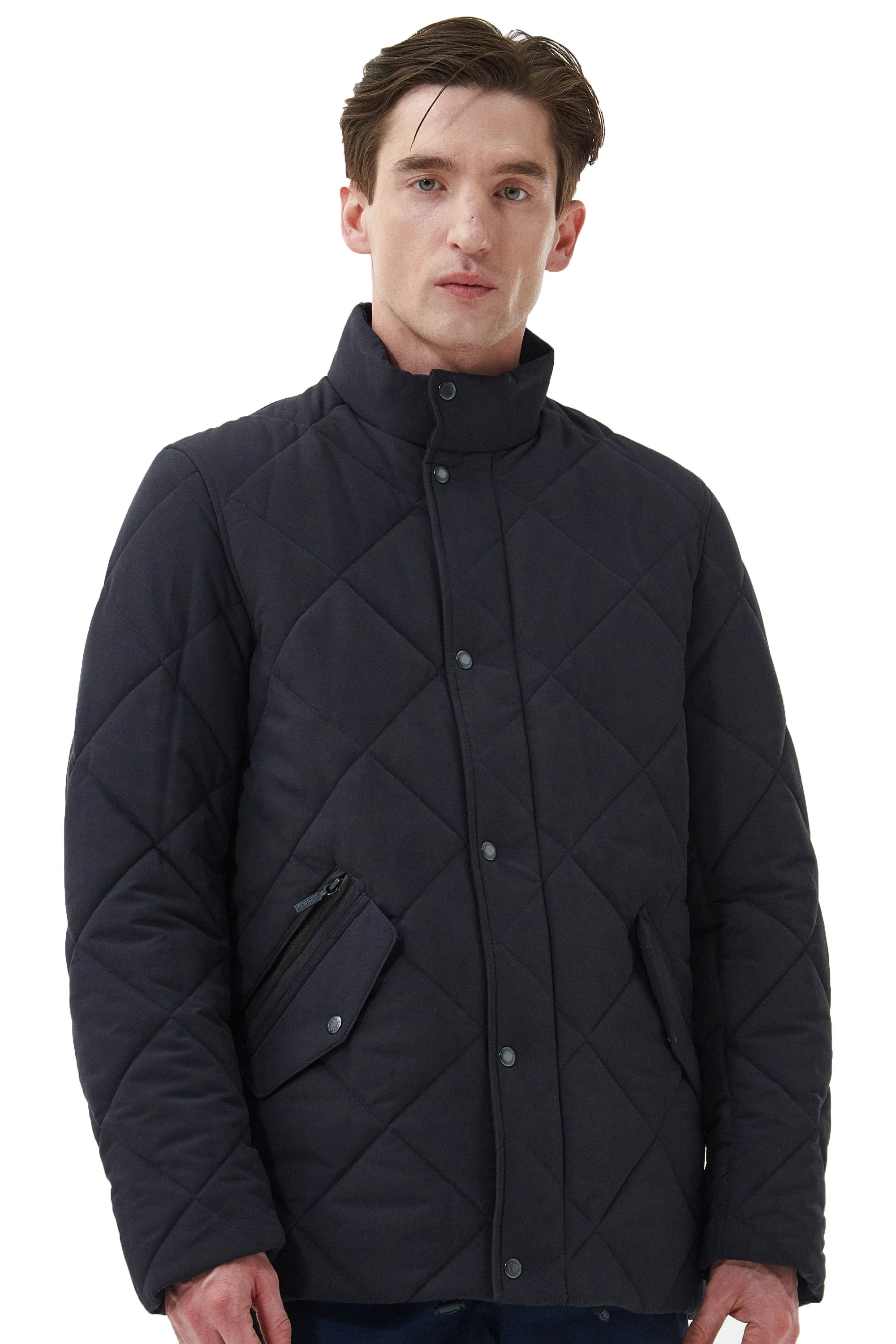 Barbour Winter Chelsea Quilt Jacket Navy - Image 2