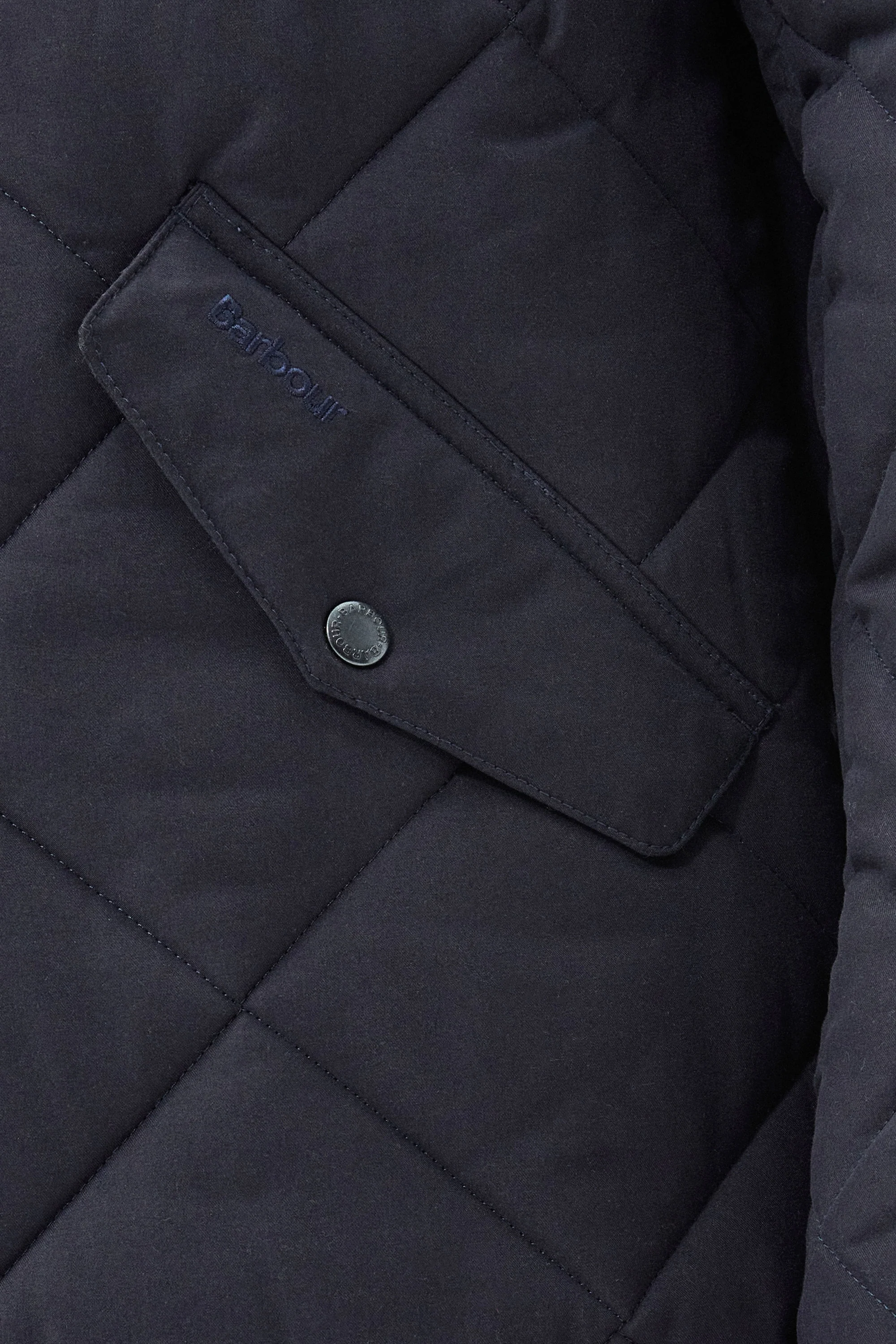 Barbour Winter Chelsea Quilt Jacket Navy - Image 3