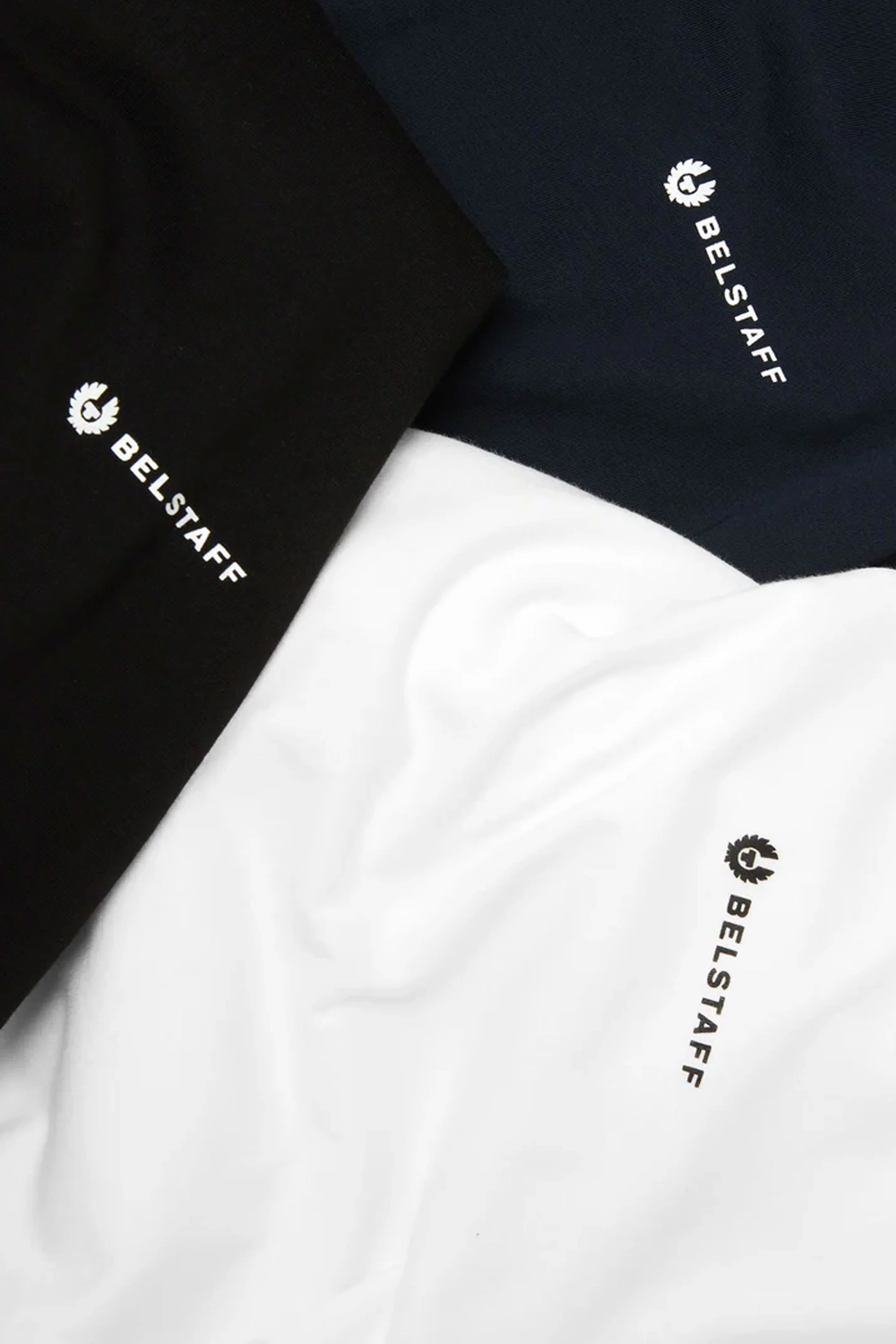 BELSTAFF 3 PACK T-SHIRT BLACK/WHITE/NAVY - Image 3