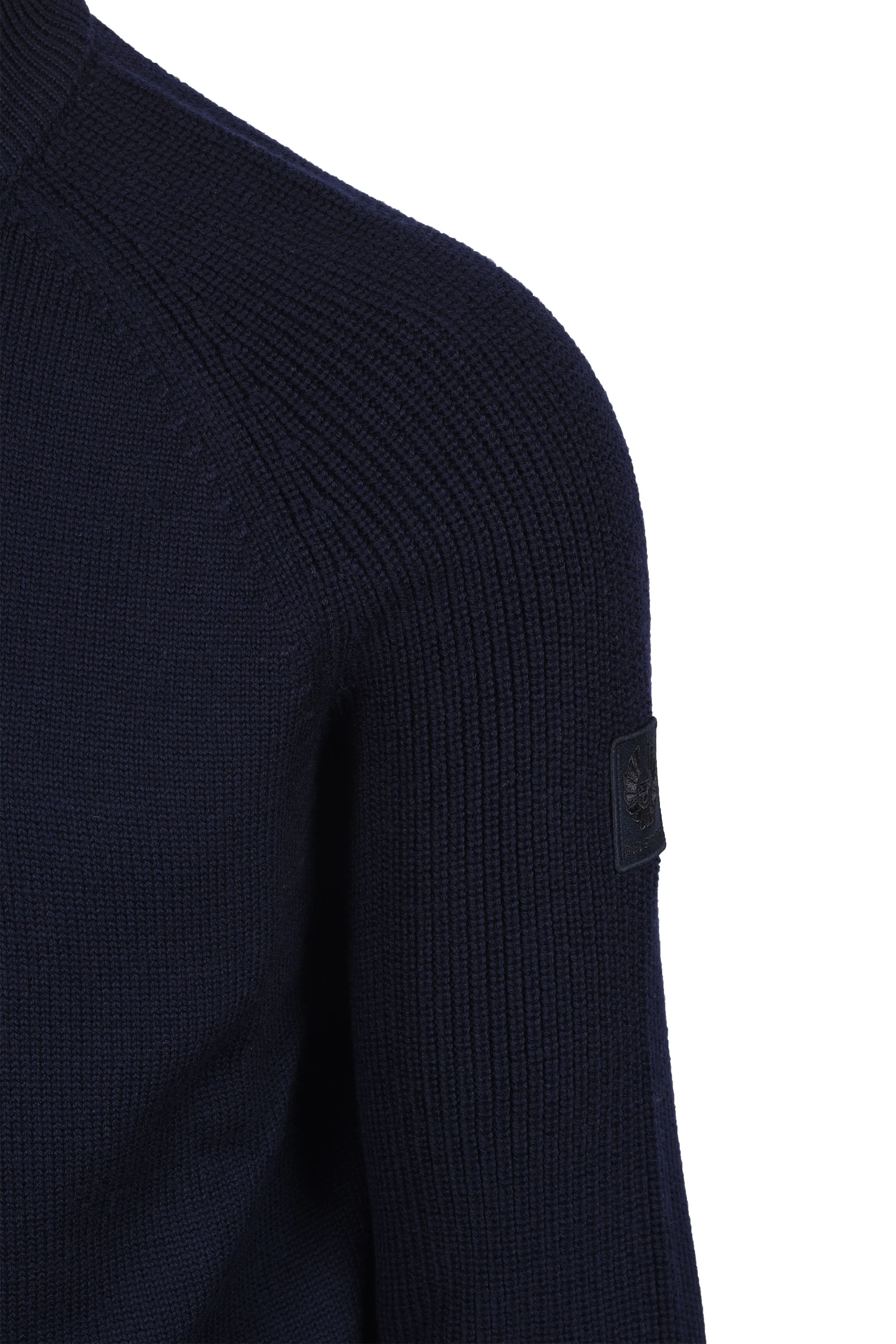 Belstaff Aspect Half Zip Knitwear Dark Ink - Image 2