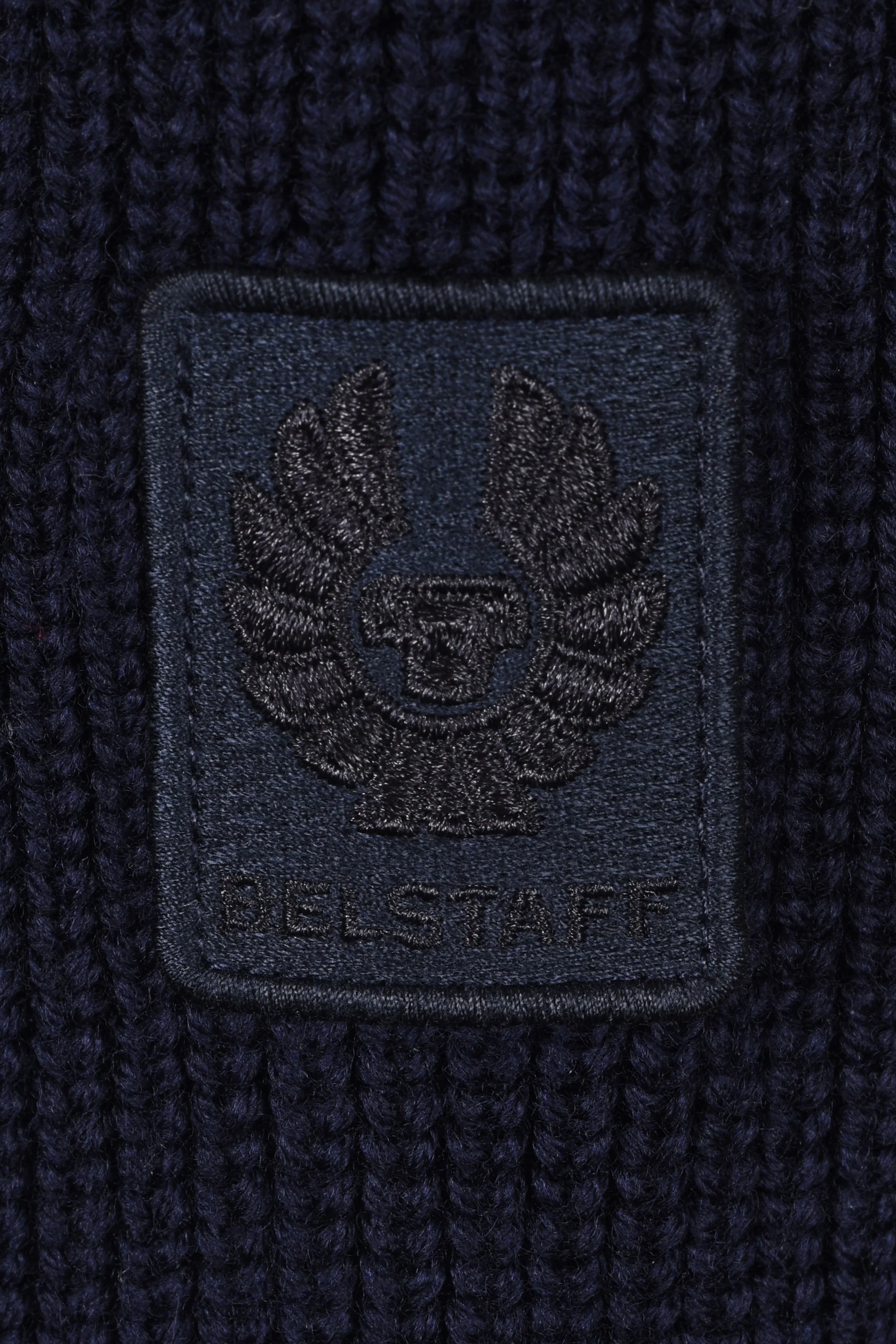 Belstaff Aspect Half Zip Knitwear Dark Ink - Image 3