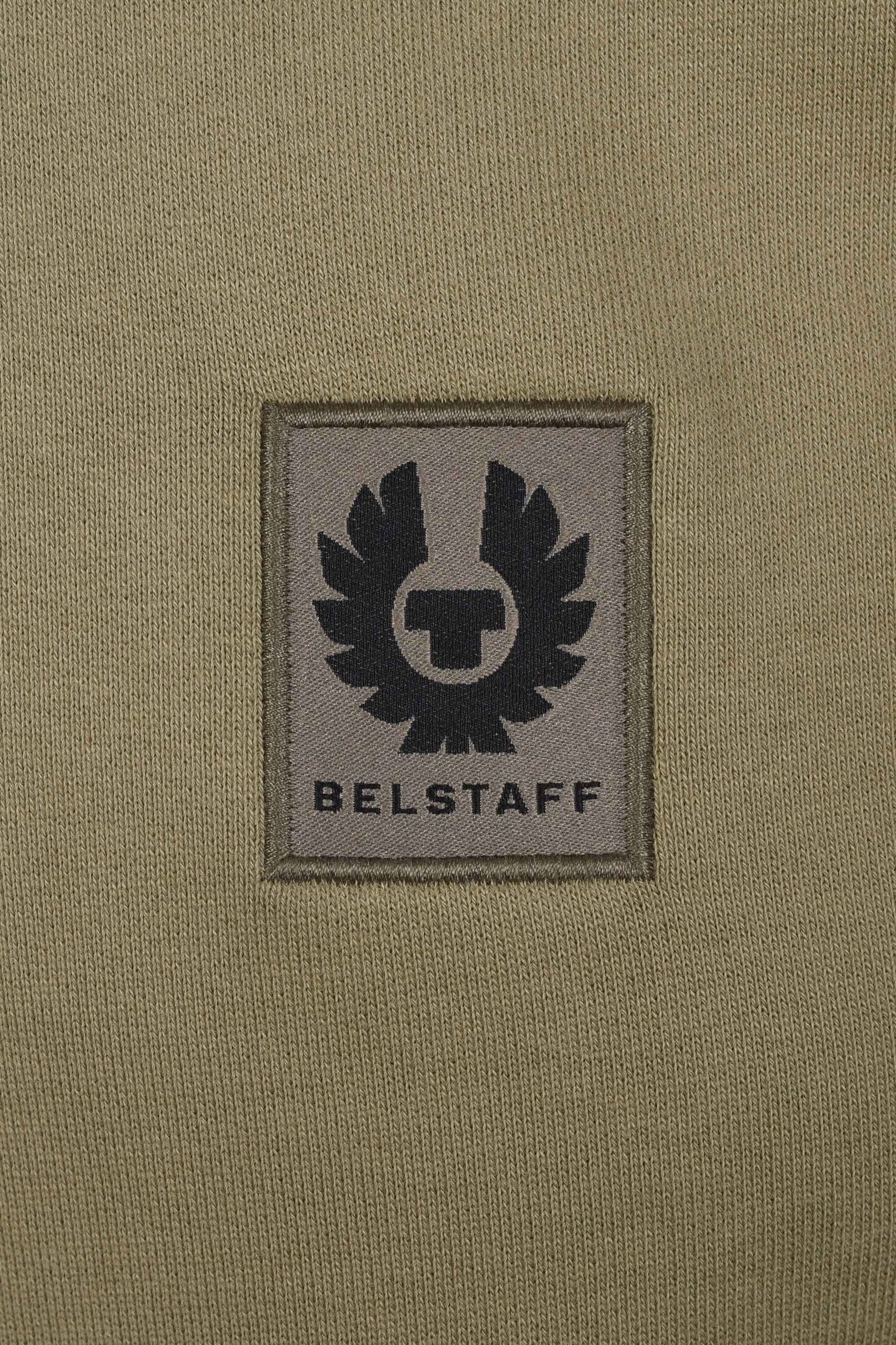 BELSTAFF HALF ZIP SWEATSHIRT FATIGUE GREEN - Image 3