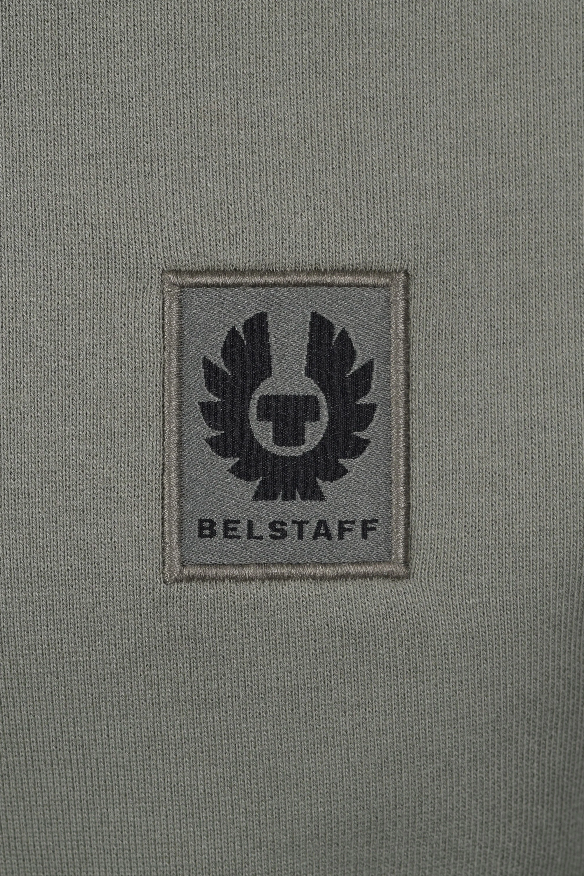 Belstaff Half Zip Sweatshirt Sage Green - Image 3