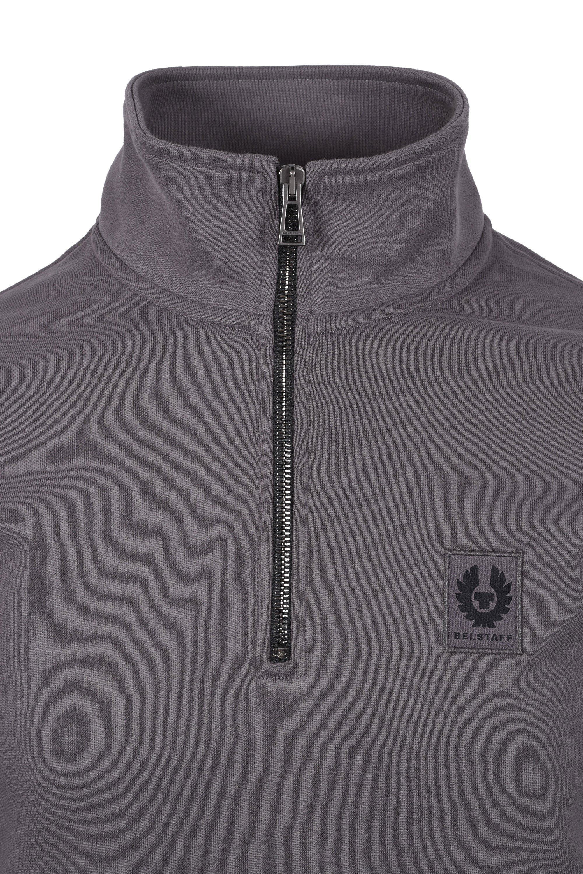 Belstaff Half Zip Sweatshirt Tornado Grey - Image 2