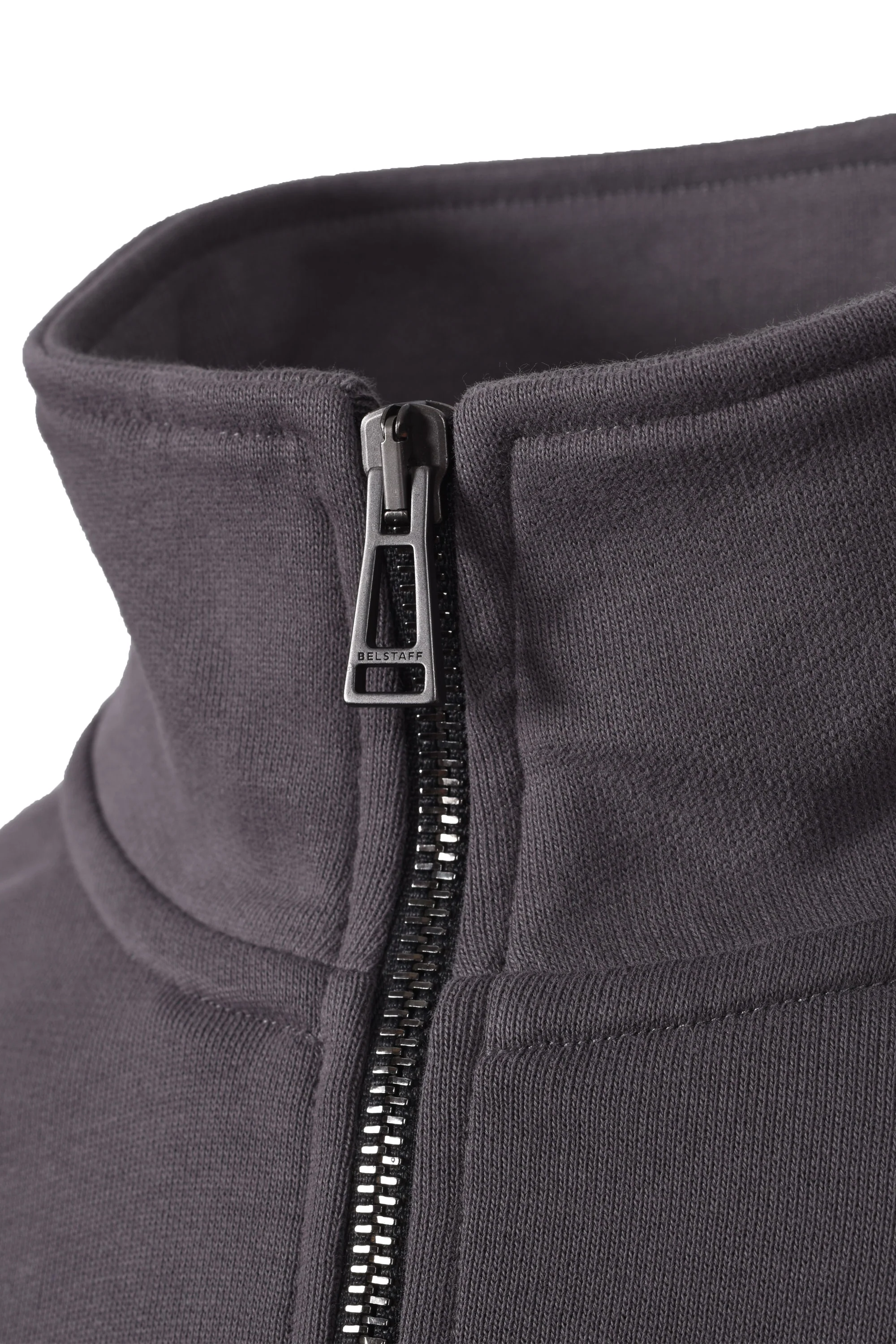 Belstaff Half Zip Sweatshirt Tornado Grey - Image 4
