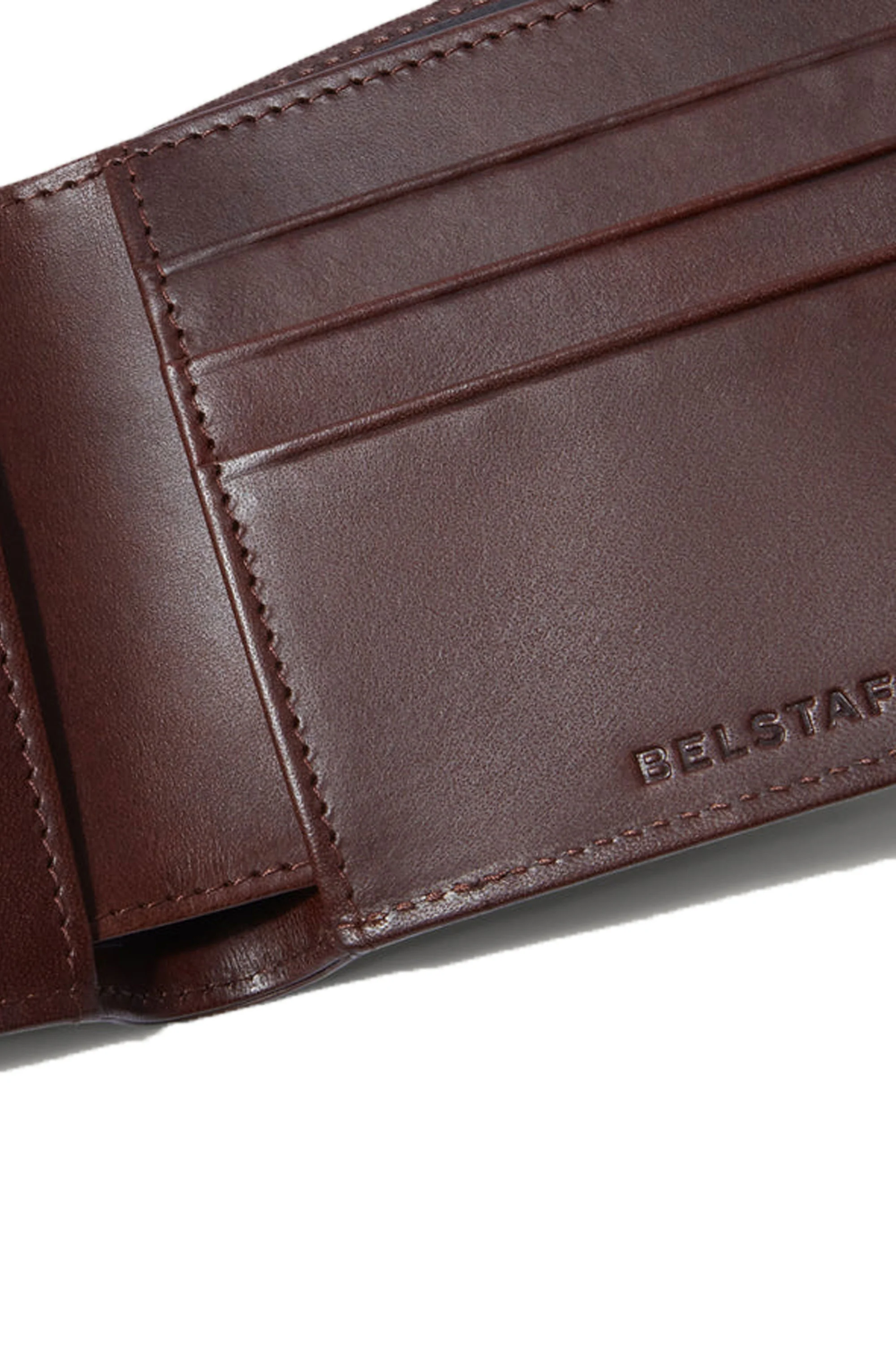 Belstaff Hanchurch Bi-Fold Leather Wallet Antique Brown - Image 3
