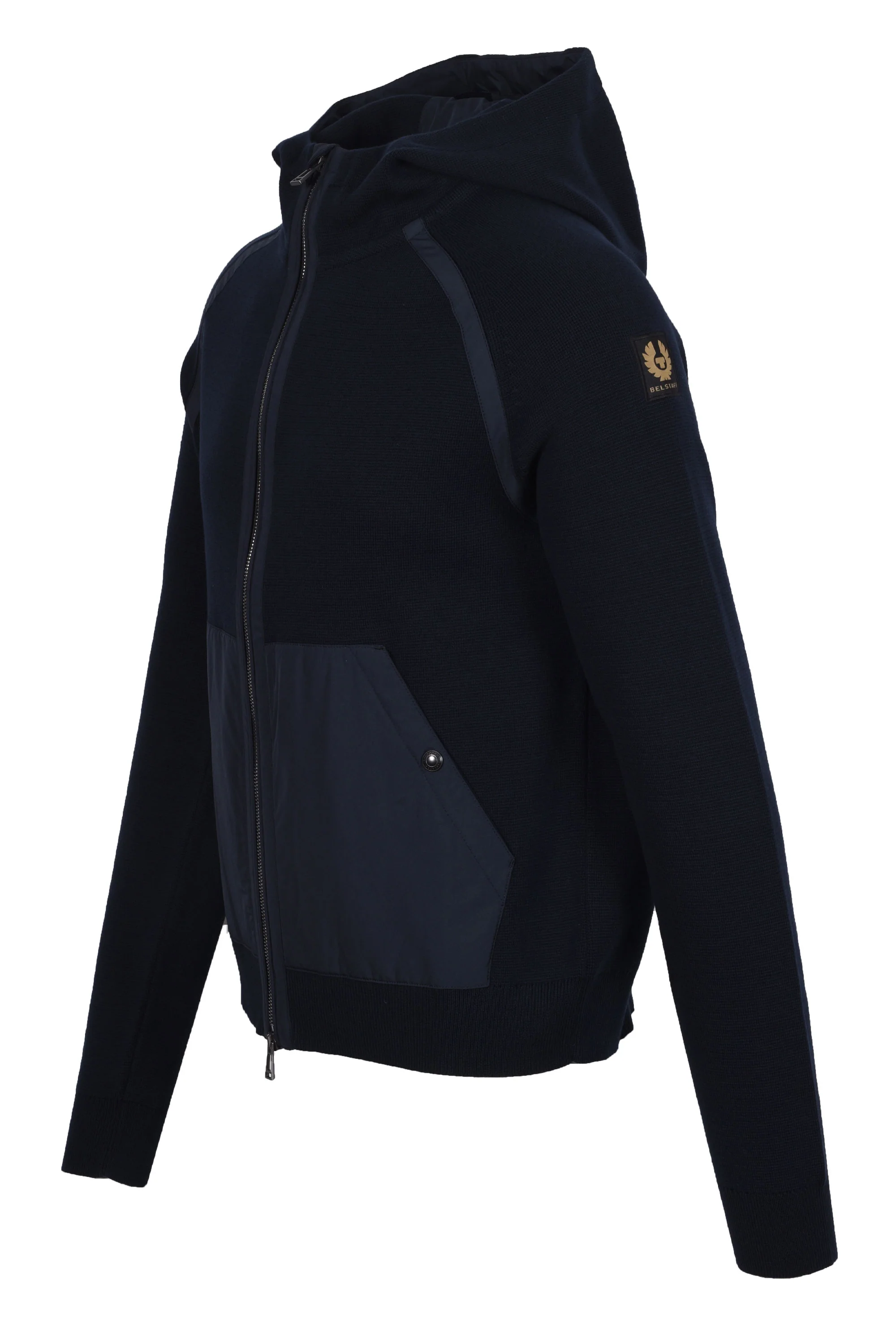 BELSTAFF VIEW HOODED FULL ZIP NAVY - Image 2