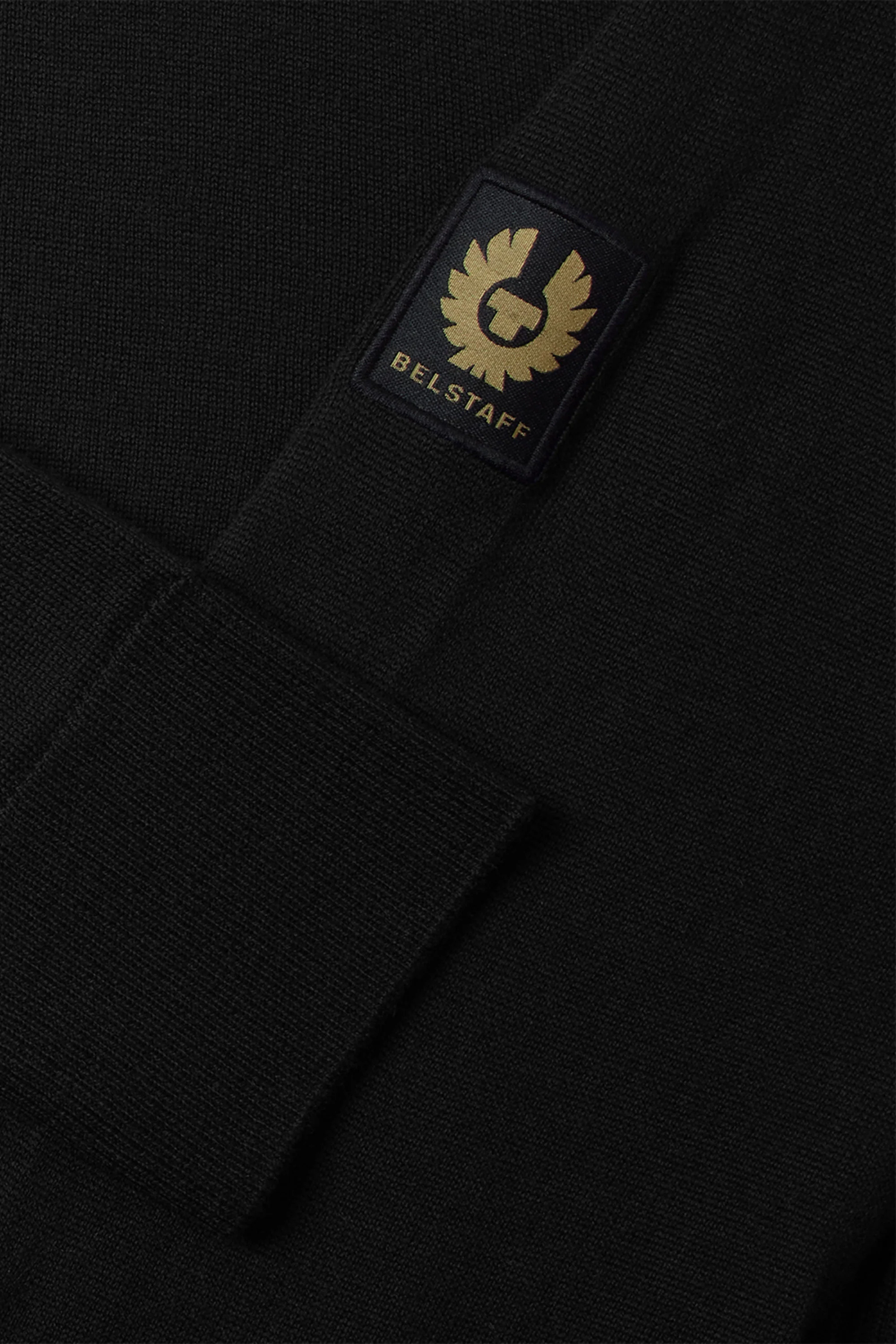 Belstaff Kyle Knitted Polo Shirt Black - Image 3