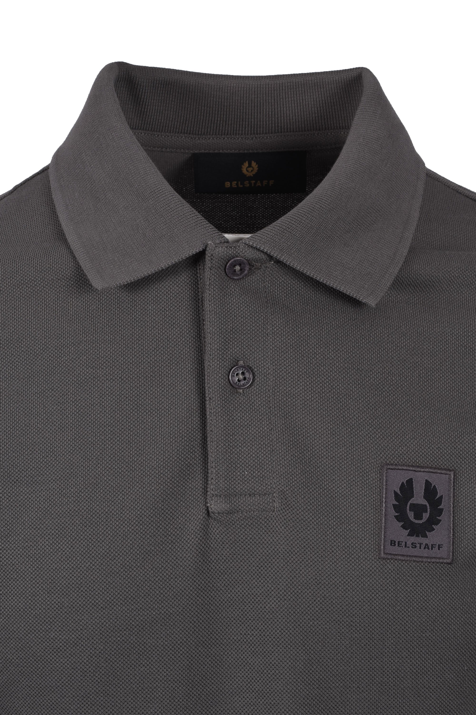 Belstaff Long Sleeved Polo Shirt Tornado Grey - Image 2