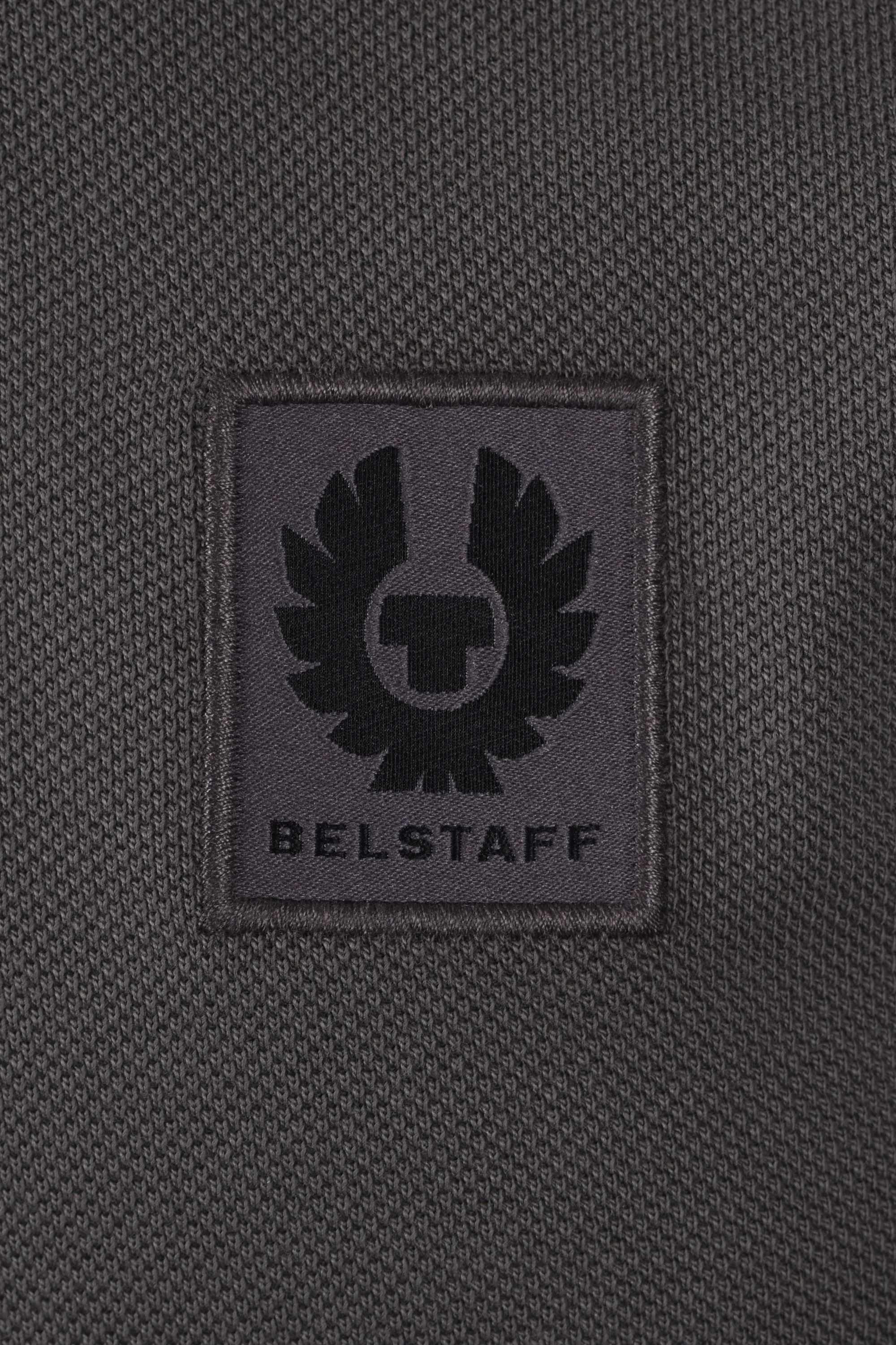 Belstaff Long Sleeved Polo Shirt Tornado Grey - Image 3