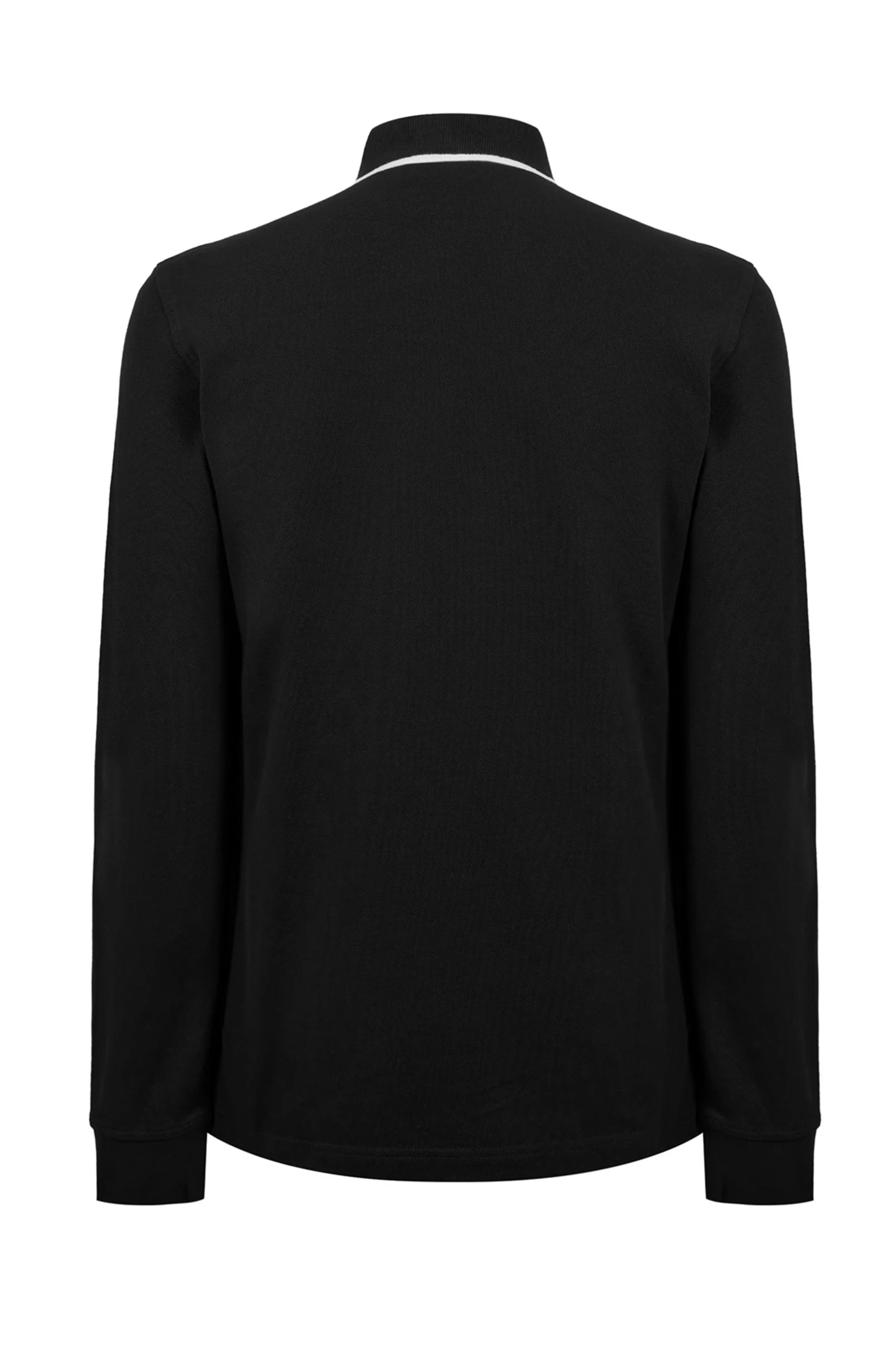 Belstaff Long Sleeved Tipped Polo Black - Image 2