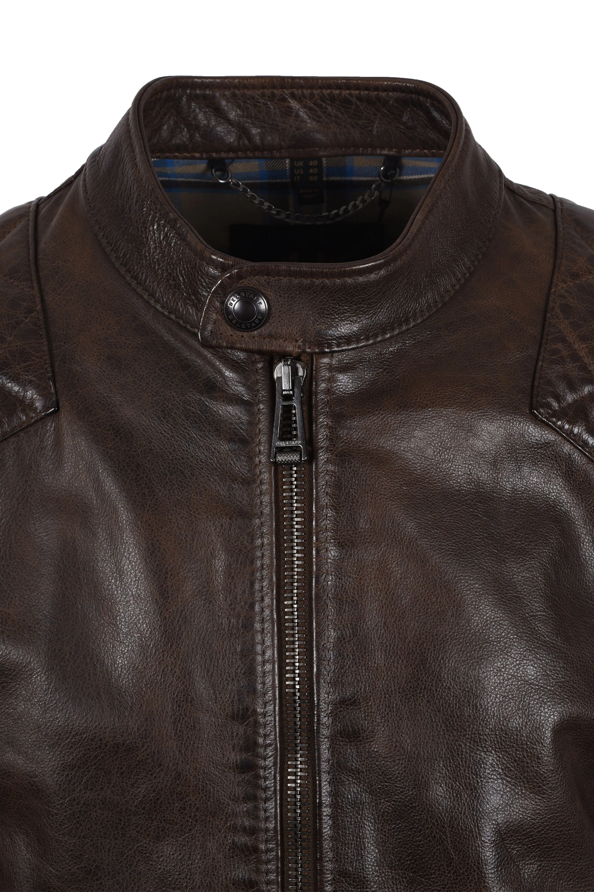 Belstaff Outlaw Leather Jacket Dark Earth - Image 5