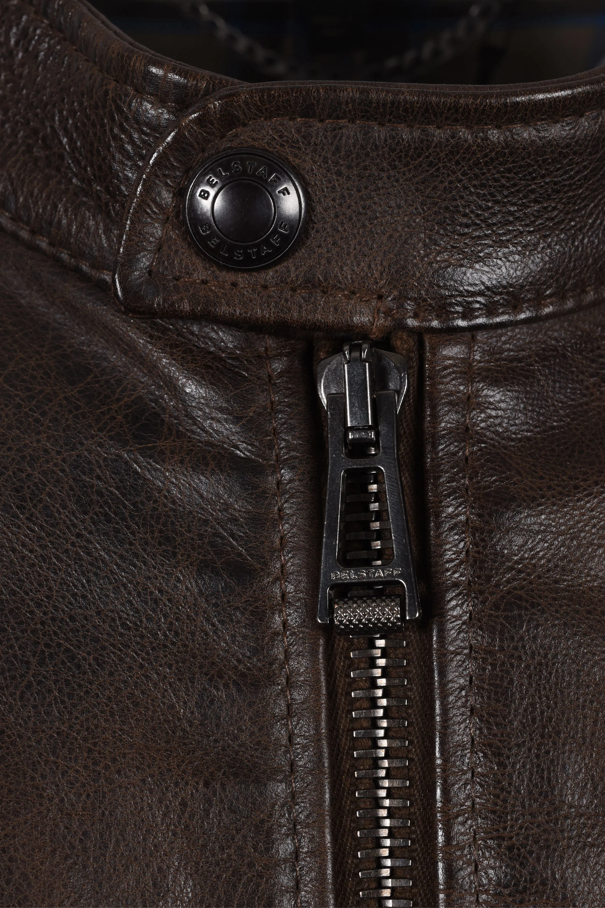 Belstaff Outlaw Leather Jacket Dark Earth - Image 6