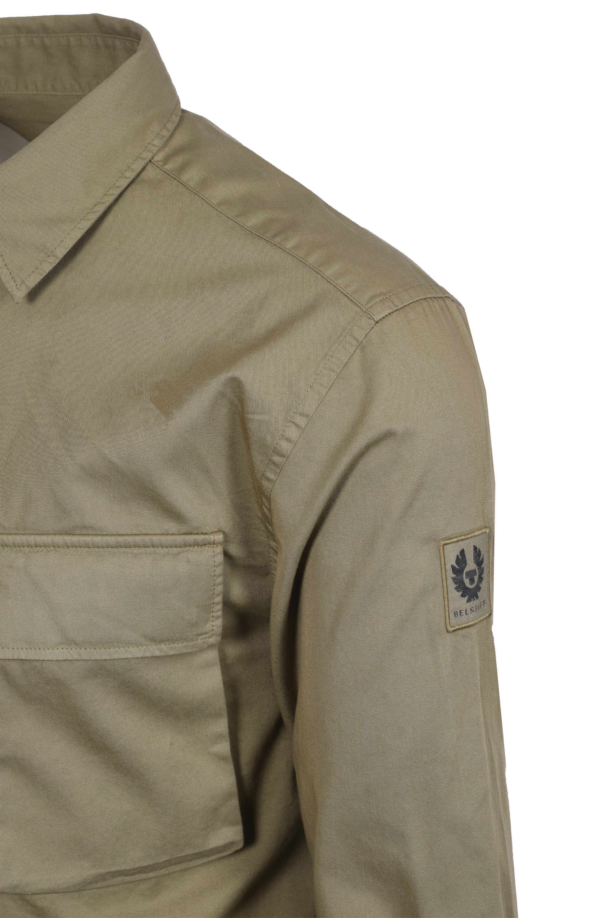 BELSTAFF SCALE LONG SLEEVED SHIRT FATIGUE GREEN - Image 2