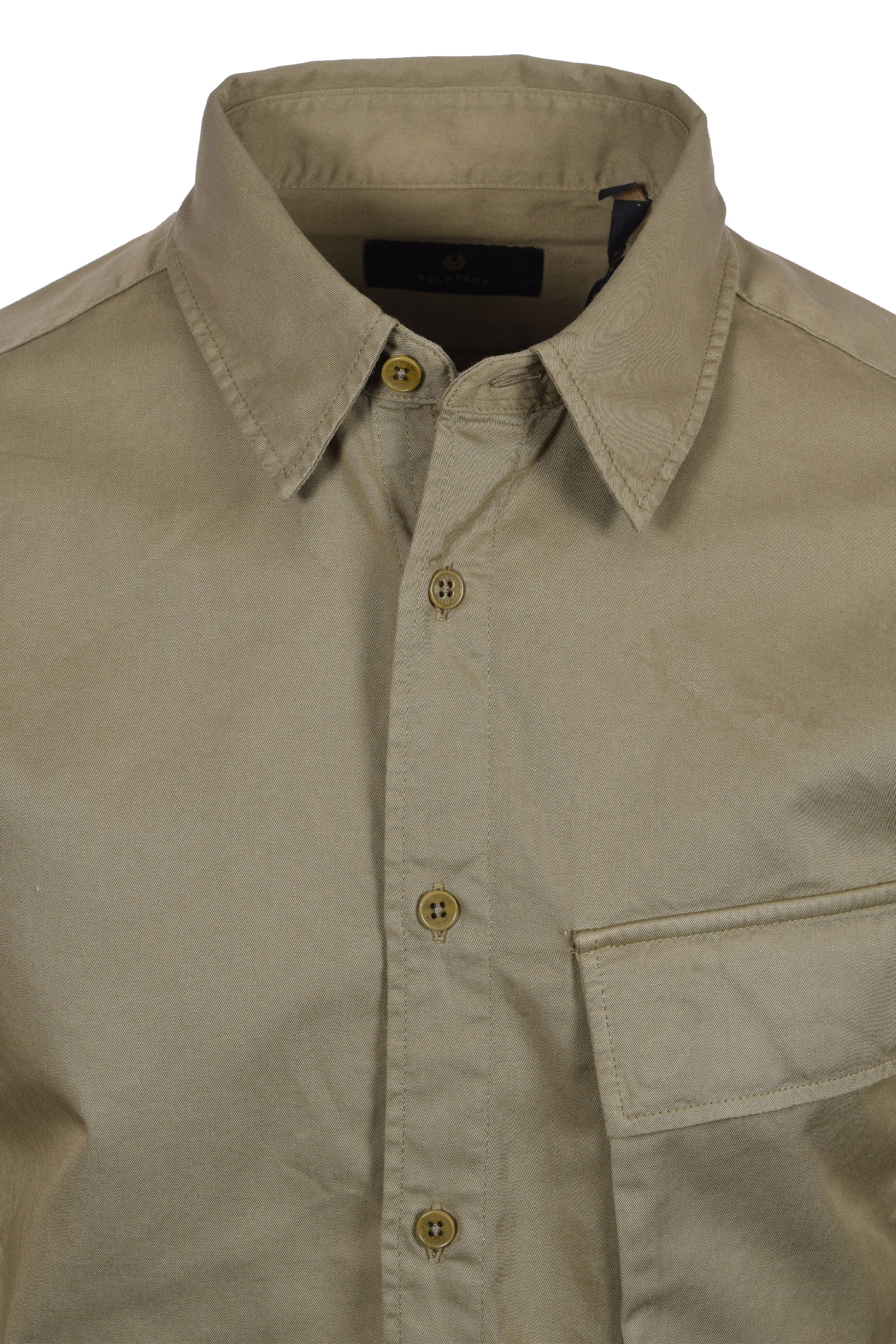 BELSTAFF SCALE LONG SLEEVED SHIRT FATIGUE GREEN - Image 3