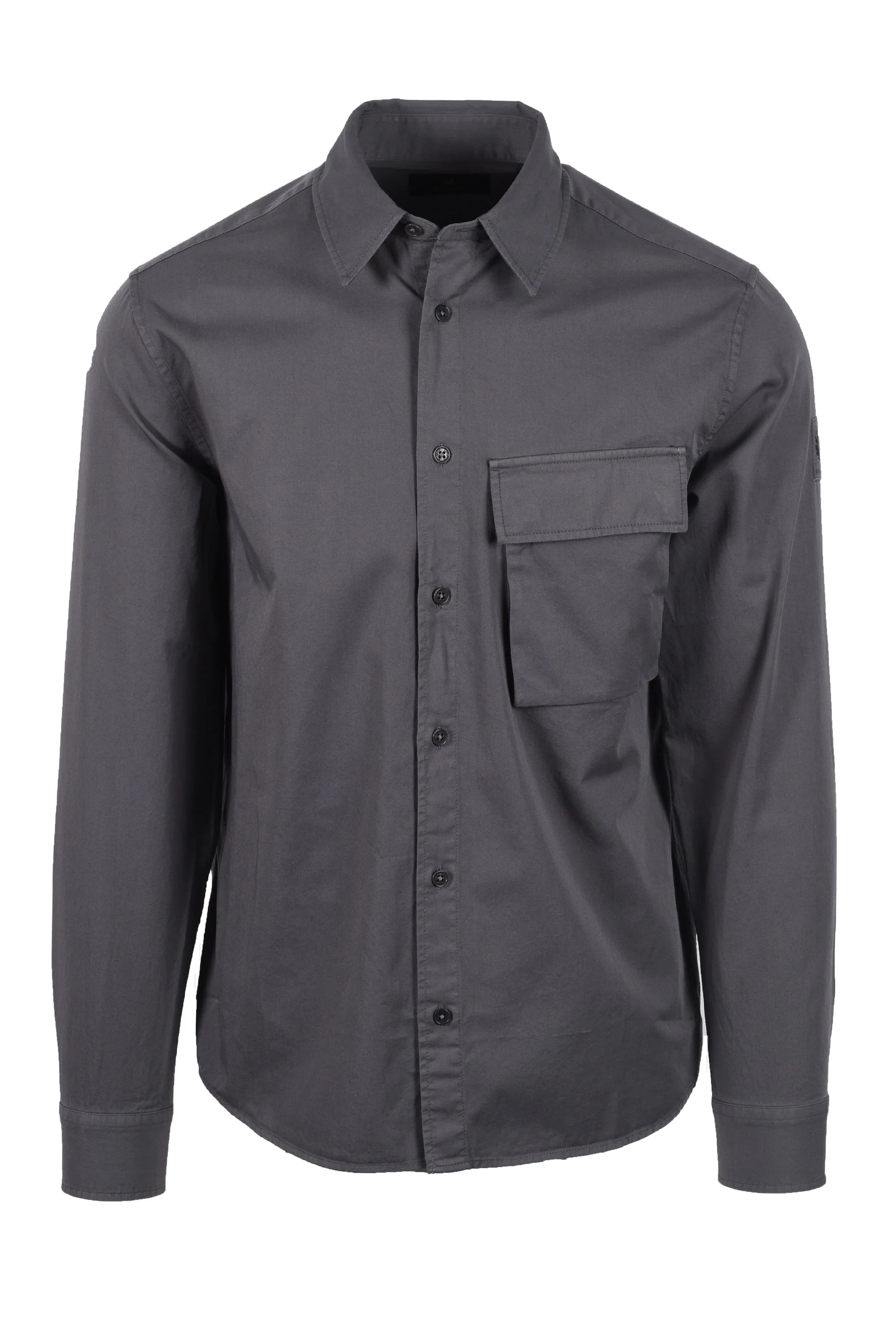 Belstaff Scale Long Sleeved Shirt Tornado Grey