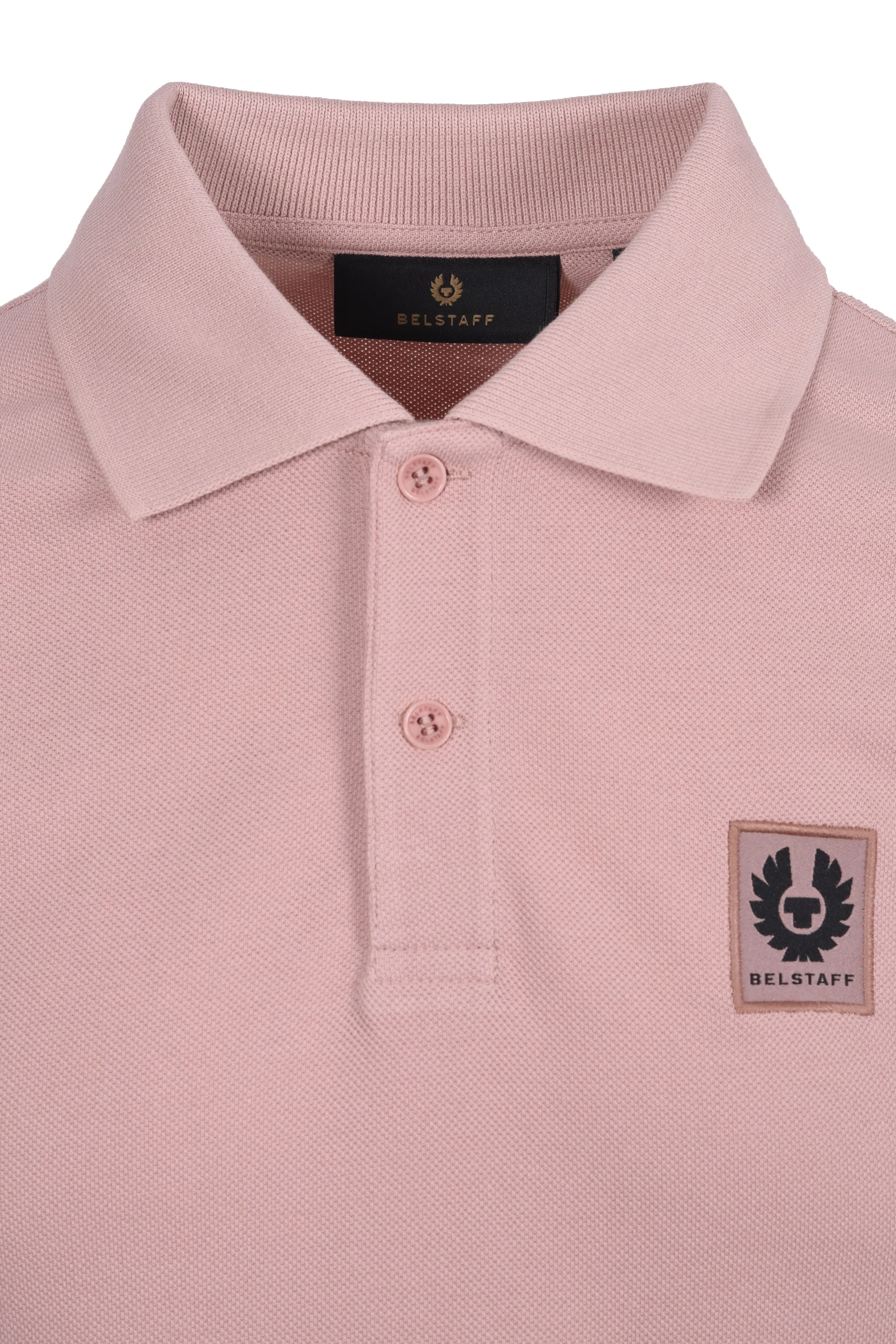 BELSTAFF SHORT SLEEVE POLO SHIRT DUSK PINK - Image 2