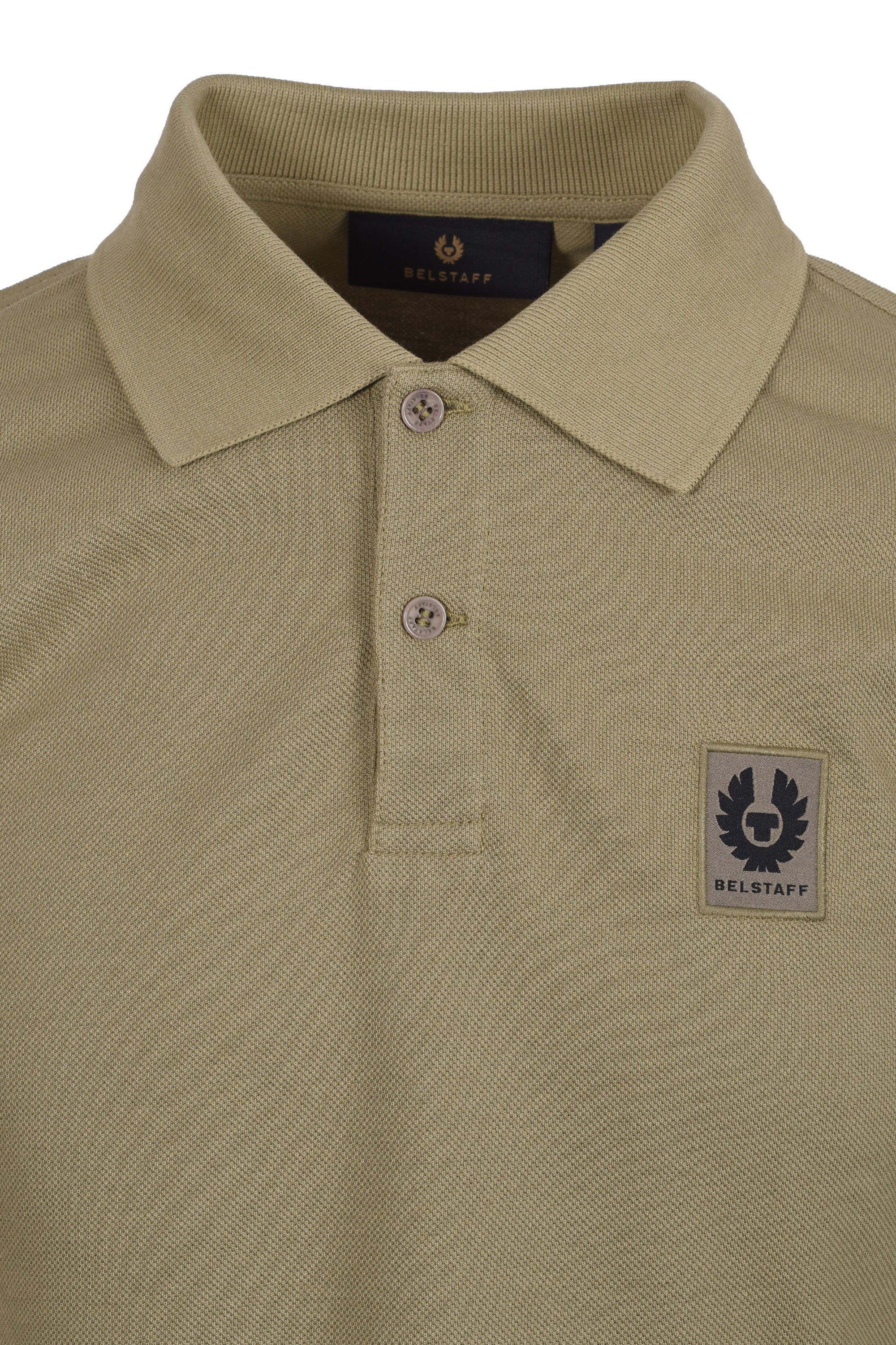 BELSTAFF SHORT SLEEVE POLO SHIRT FATIGUE GREEN - Image 2