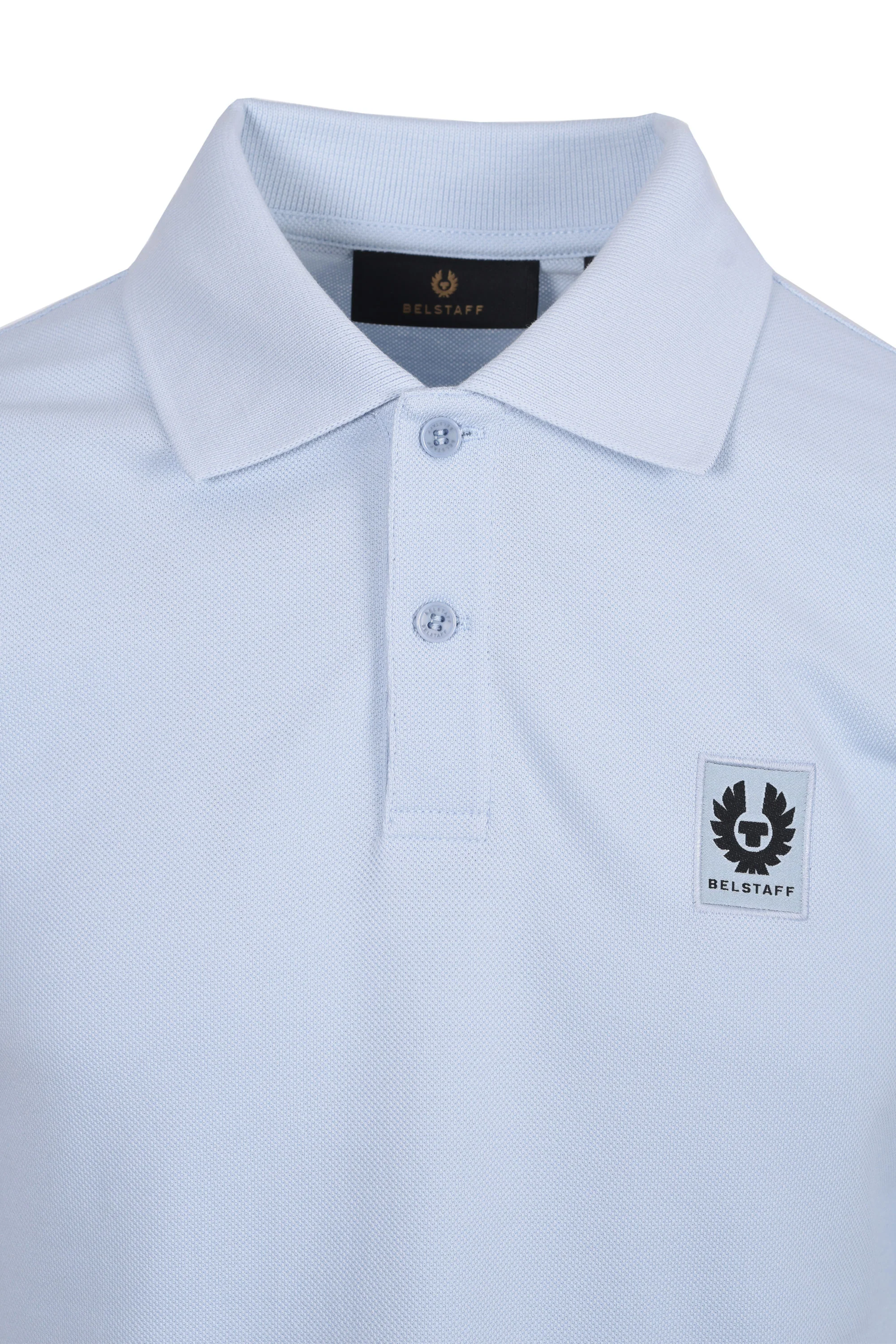 BELSTAFF SHORT SLEEVE POLO SHIRT SKY BLUE - Image 2