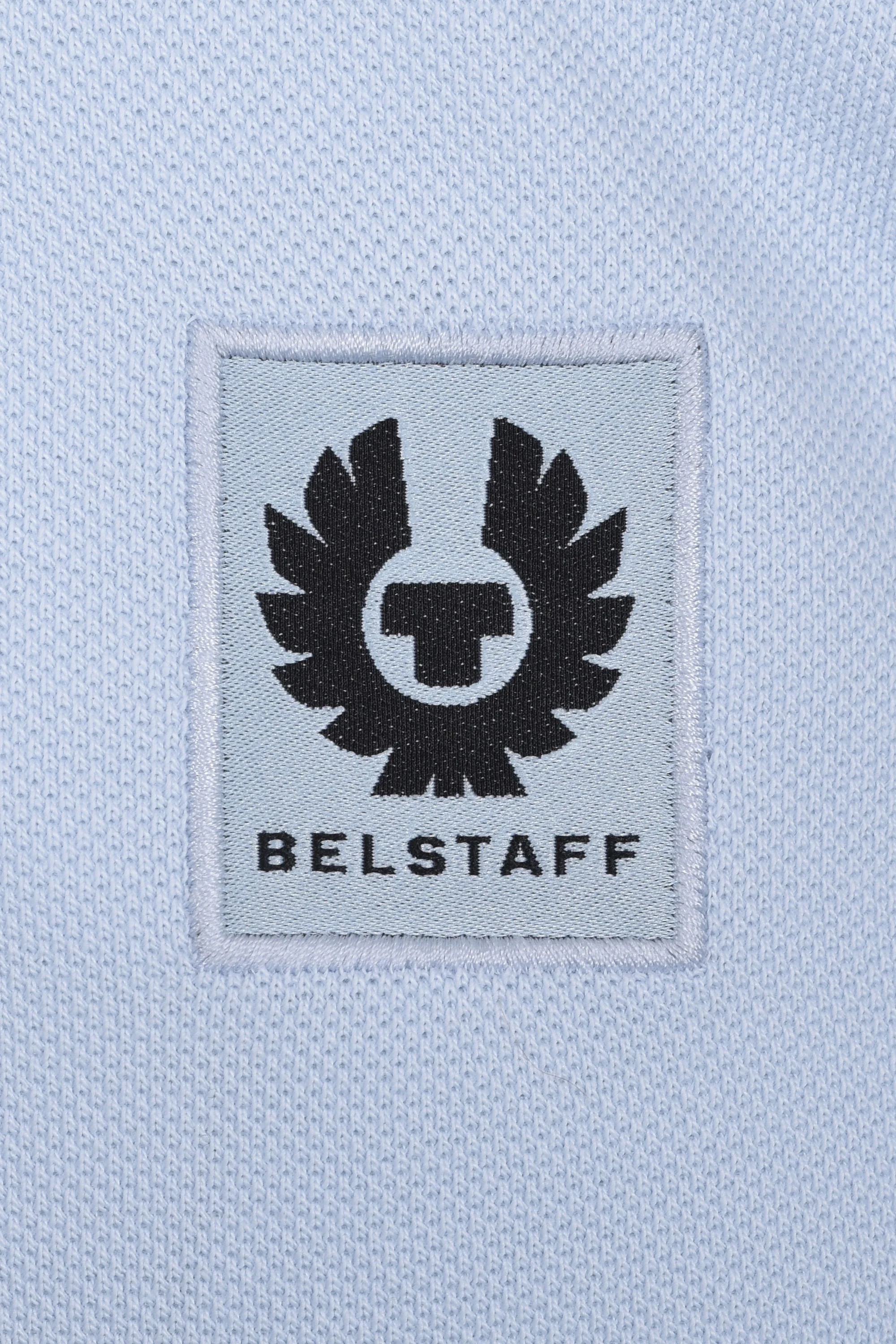 BELSTAFF SHORT SLEEVE POLO SHIRT SKY BLUE - Image 3