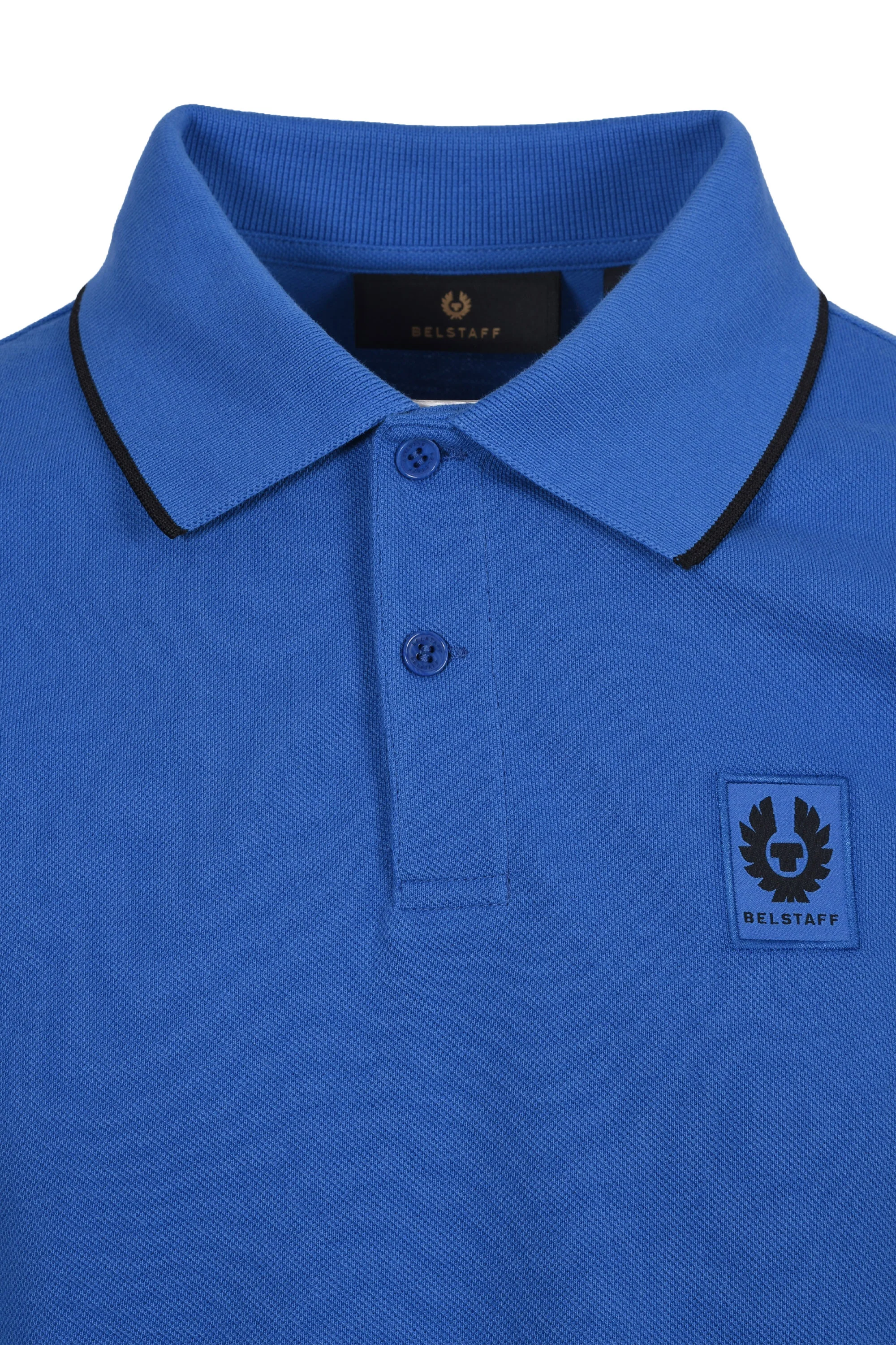 BELSTAFF TIPPED POLO SHIRT MARINE BLUE - Image 2