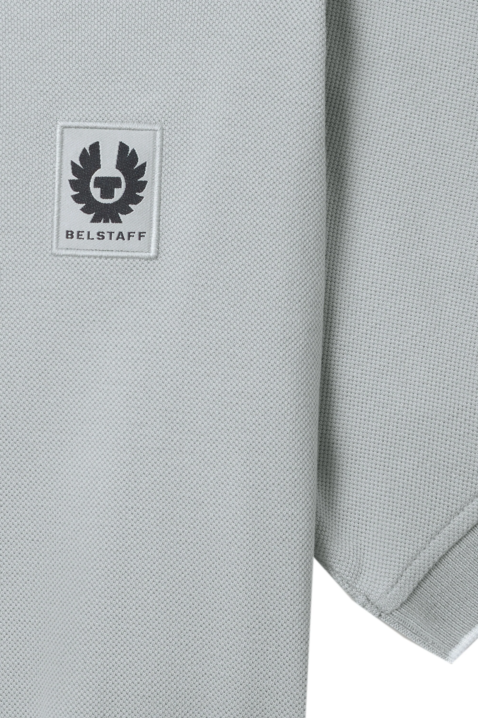 Belstaff Tipped Polo Shirt Quarry Blue - Image 3