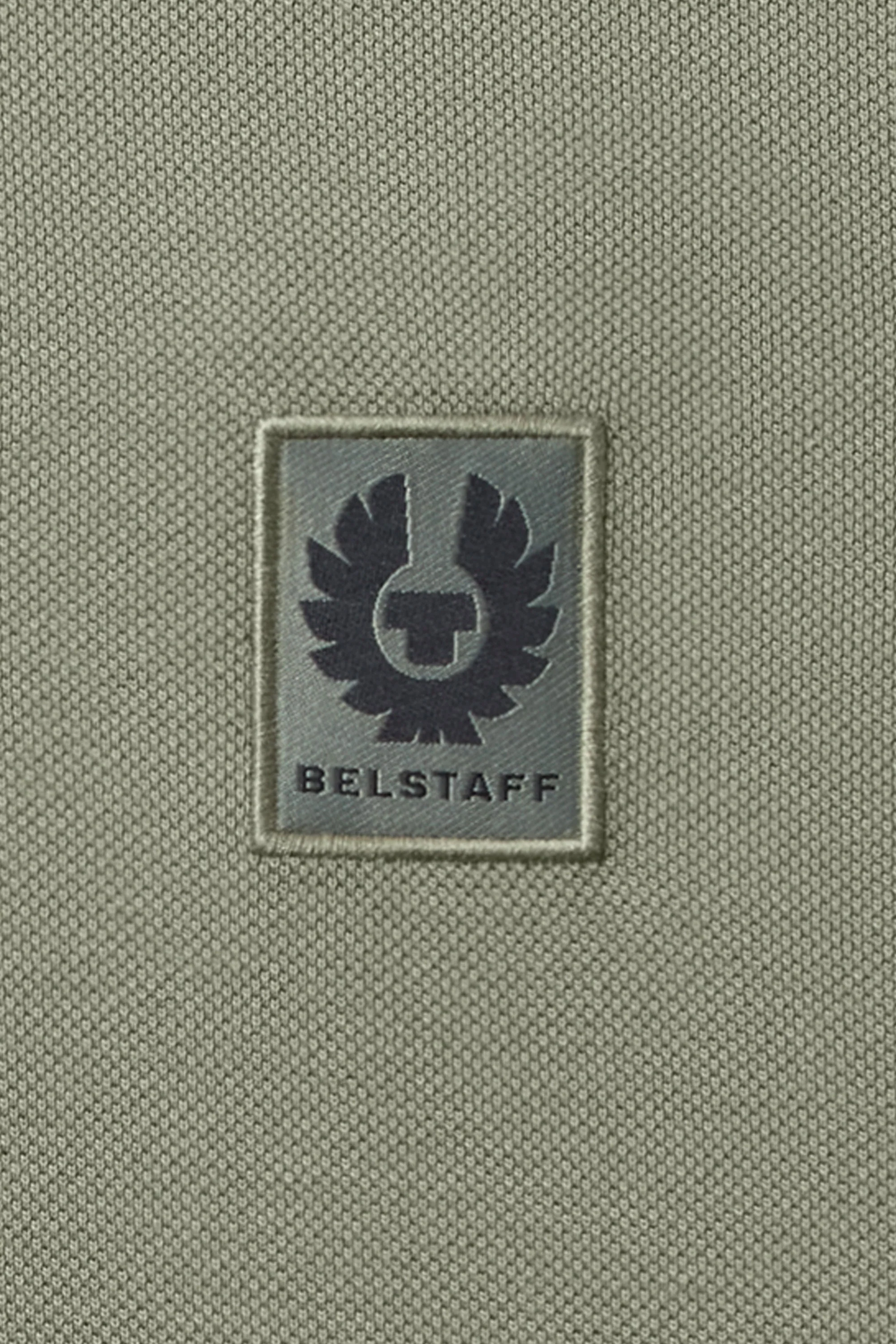 Belstaff Tipped Polo Shirt Sage Green - Image 3