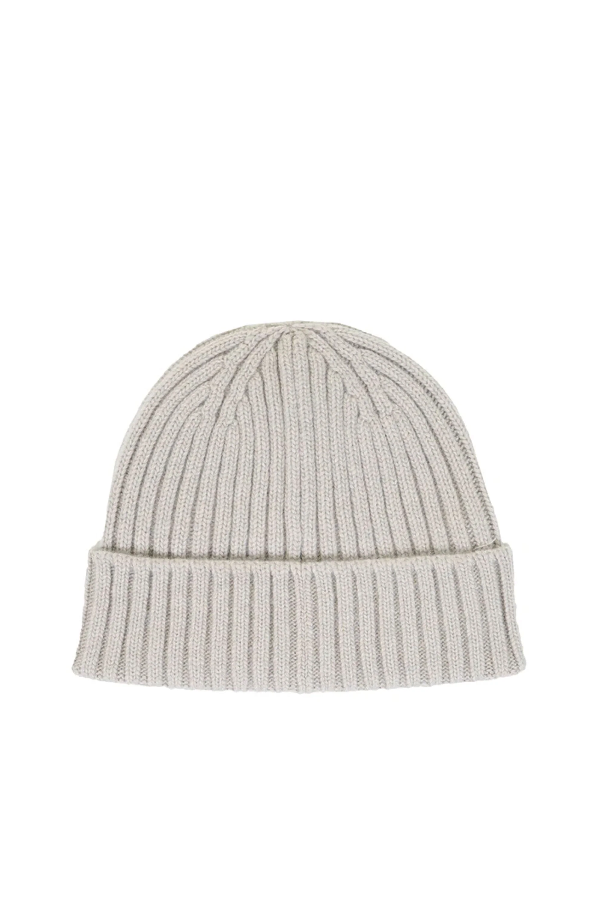 Belstaff Watch Hat With Patch Cement Grey - Image 2