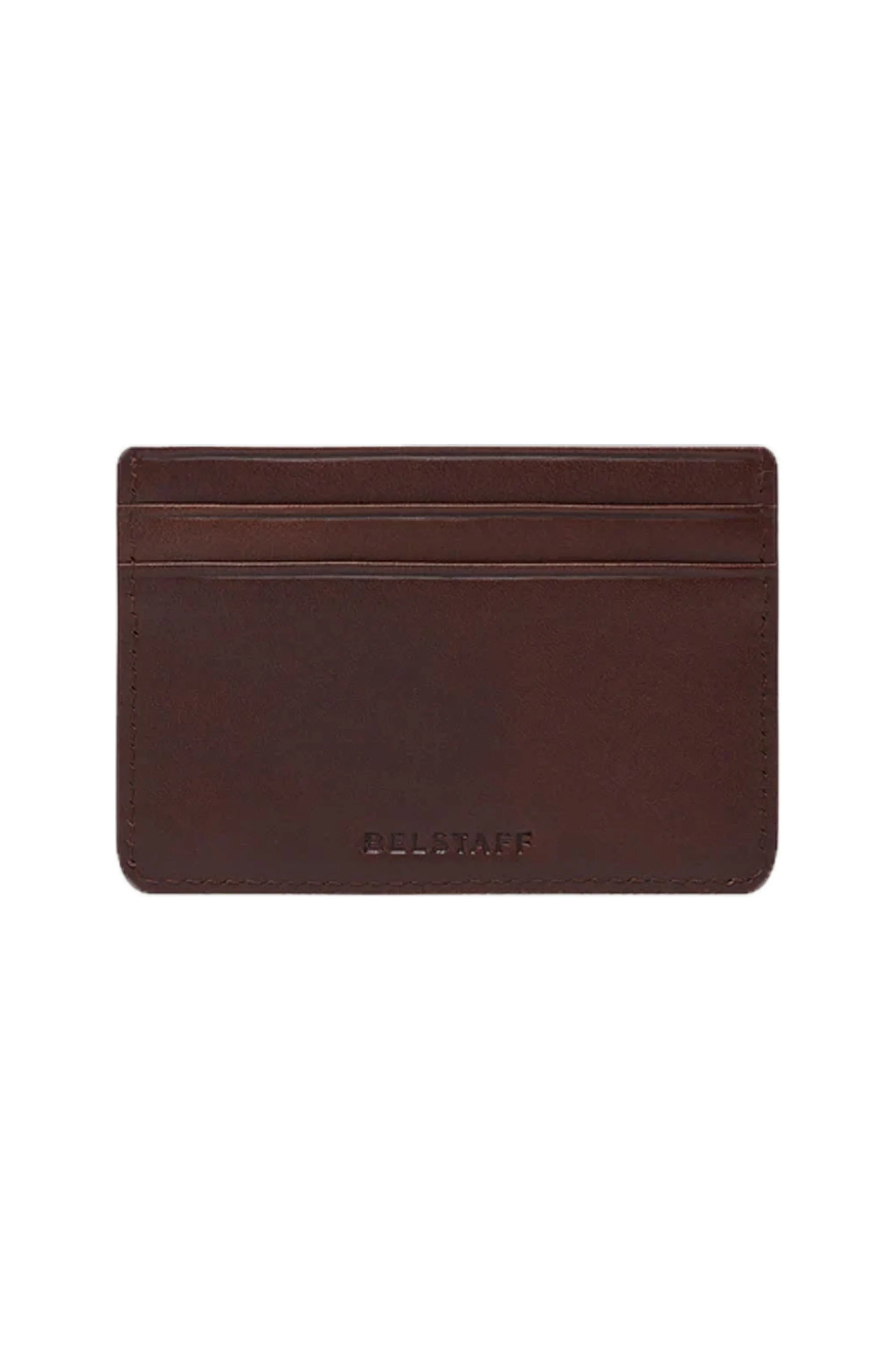 Belstaff Wheatle Leather Card Holder Antique Brown - Image 2