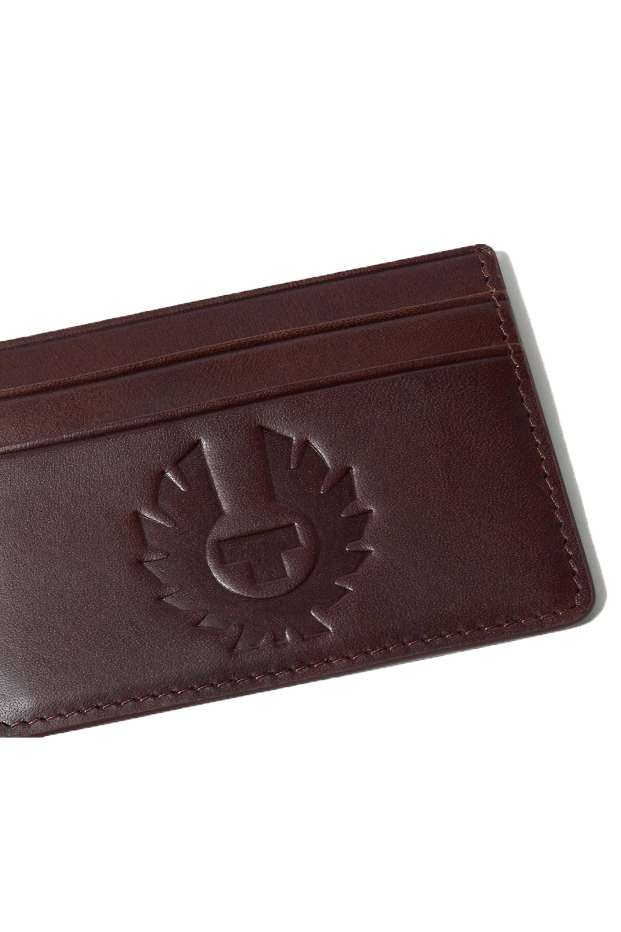 Belstaff Wheatle Leather Card Holder Antique Brown - Image 3