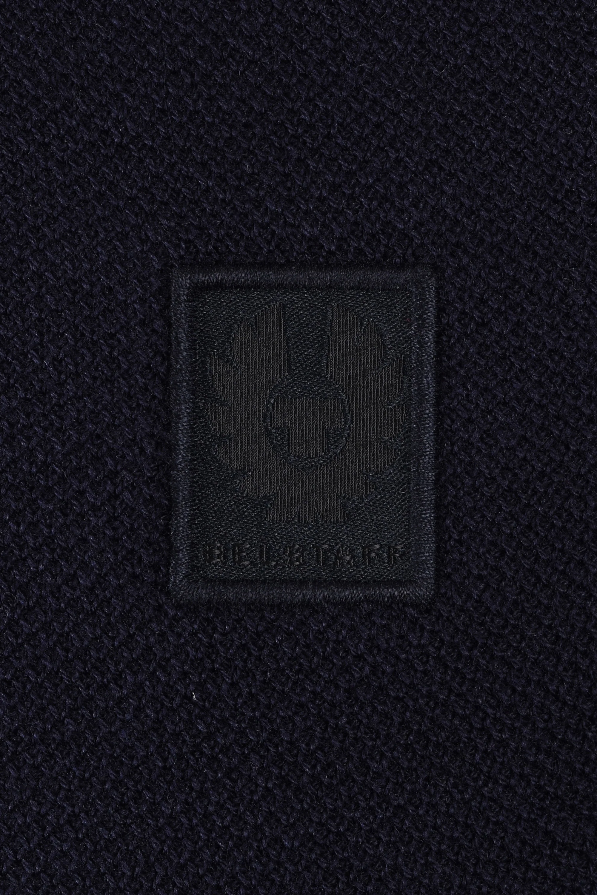 Belstaff Drift Knitted Long Sleeve Polo Dark Ink - Image 3