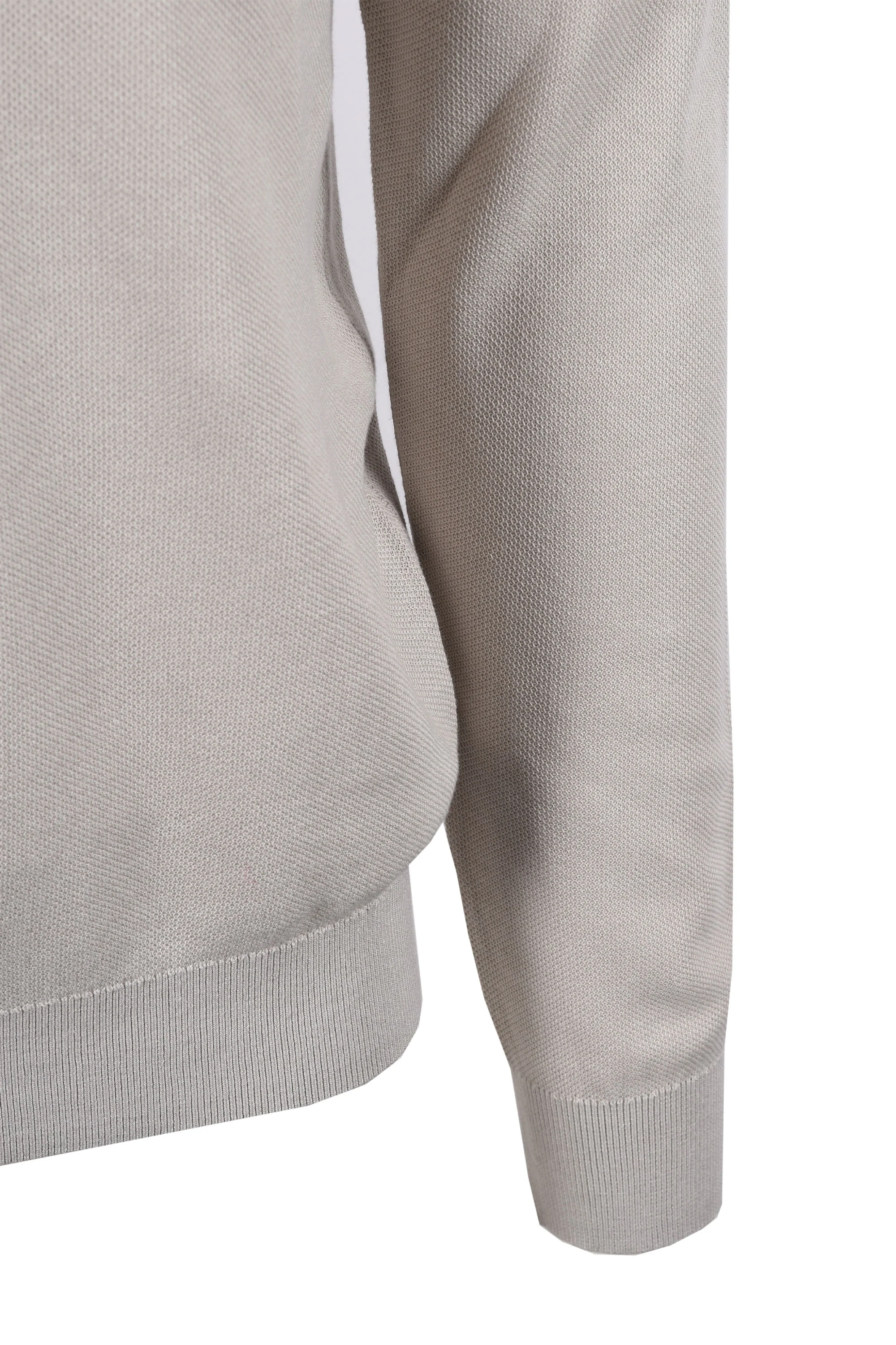 Belstaff Drift Knitted Long Sleeve Polo Stone Beige - Image 3