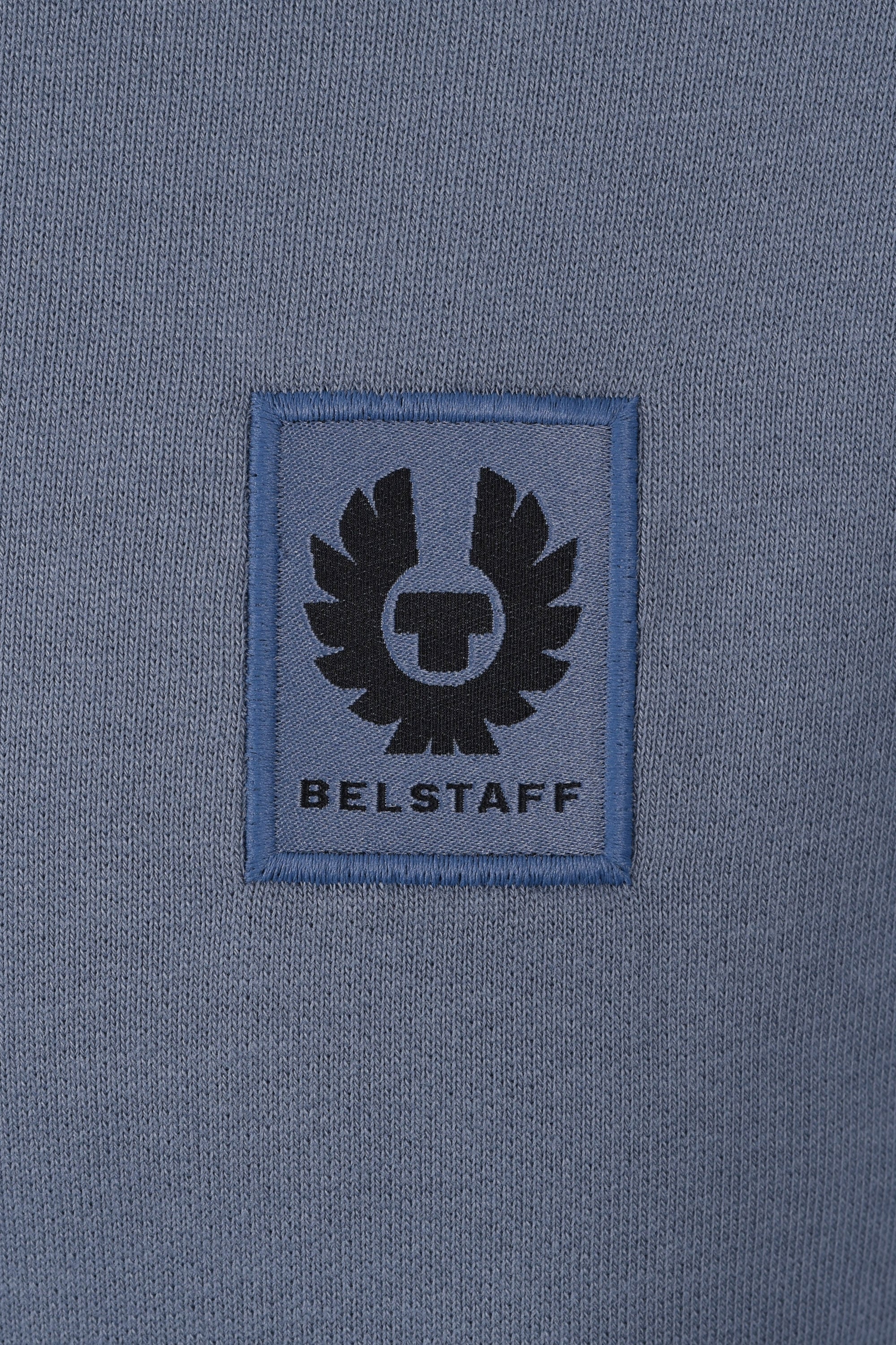 Belstaff Half Zip Knitwear Blue Flint - Image 3