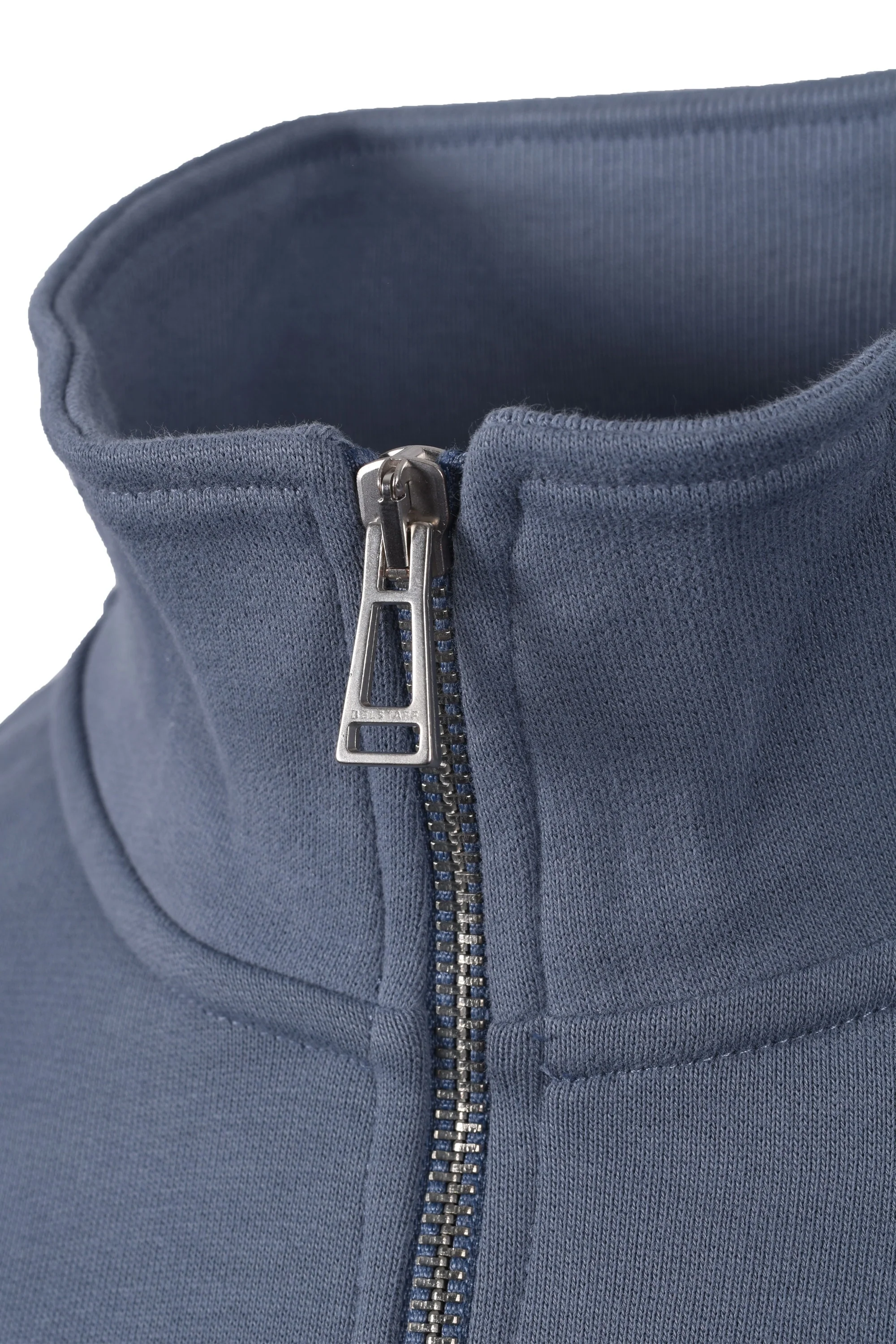 Belstaff Half Zip Knitwear Blue Flint - Image 4