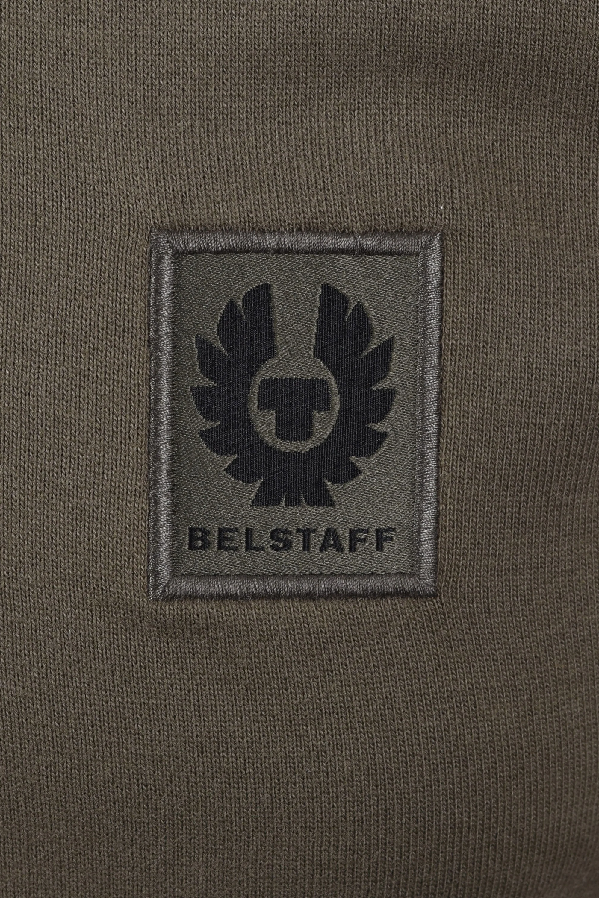 Belstaff Half Zip Sweatshirt Surplus Green - Image 3