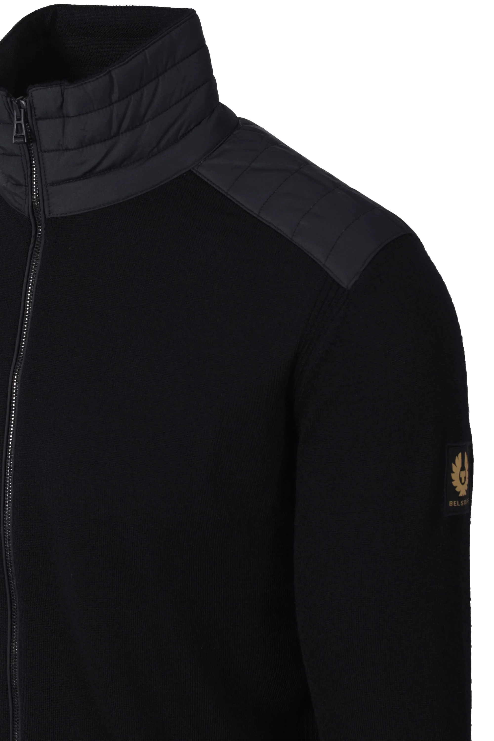 Belstaff Kelby Full Zip Knitwear Black - Image 3