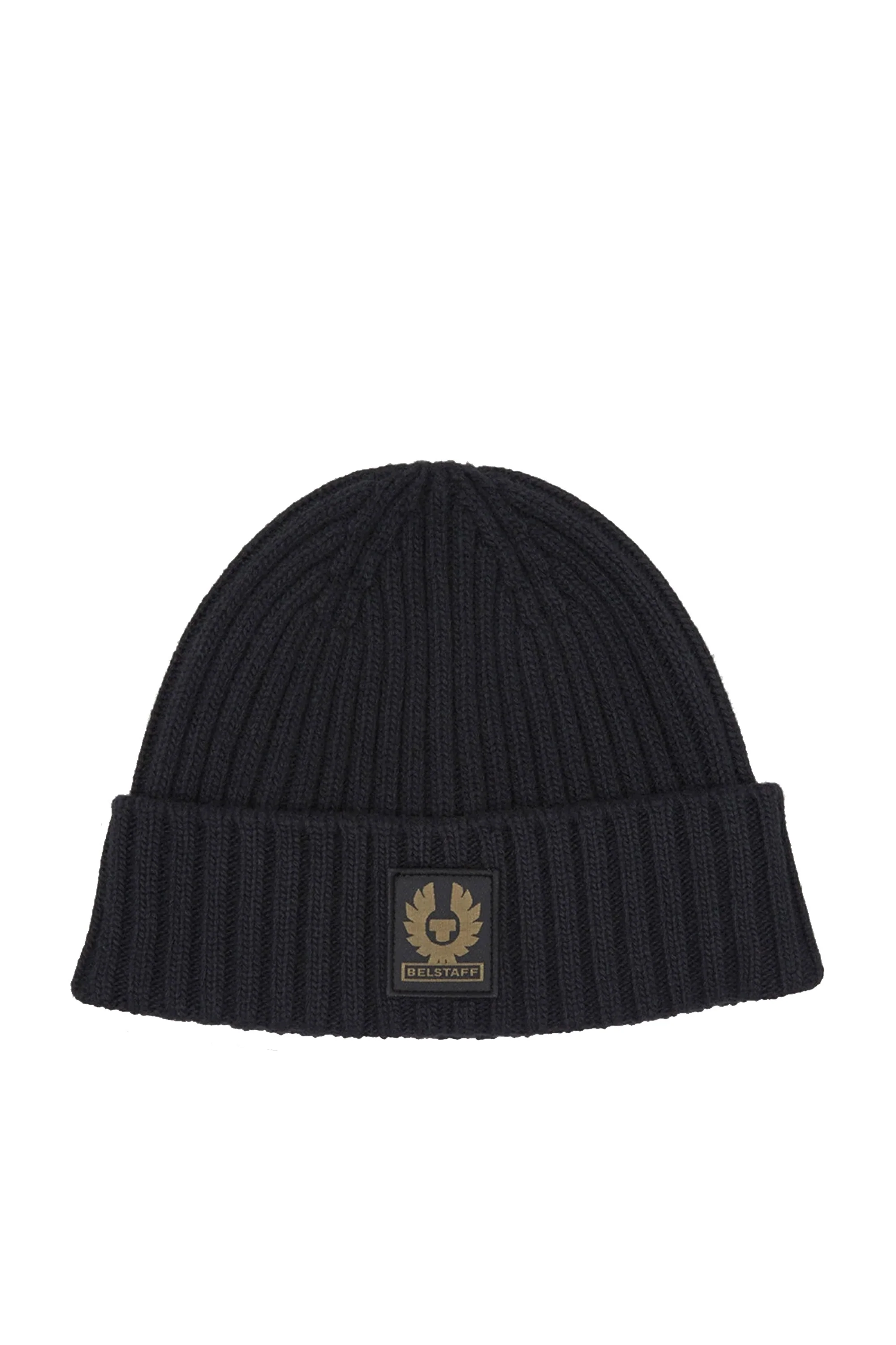 Belstaff Watch Hat With Patch Black